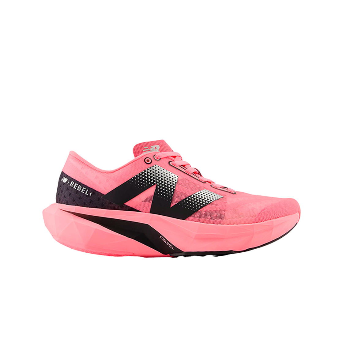 (W) New Balance FuelCell Rebel v4 Ultra Pink Black - D Wide 상세 이미지 1