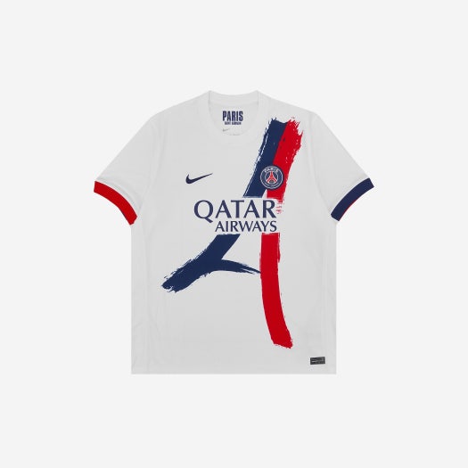 Nike Paris Saint-Germain 2024/25 Dri-Fit Stadium Away Replica Jersey White Midnight Navy (Non Marking Ver.)