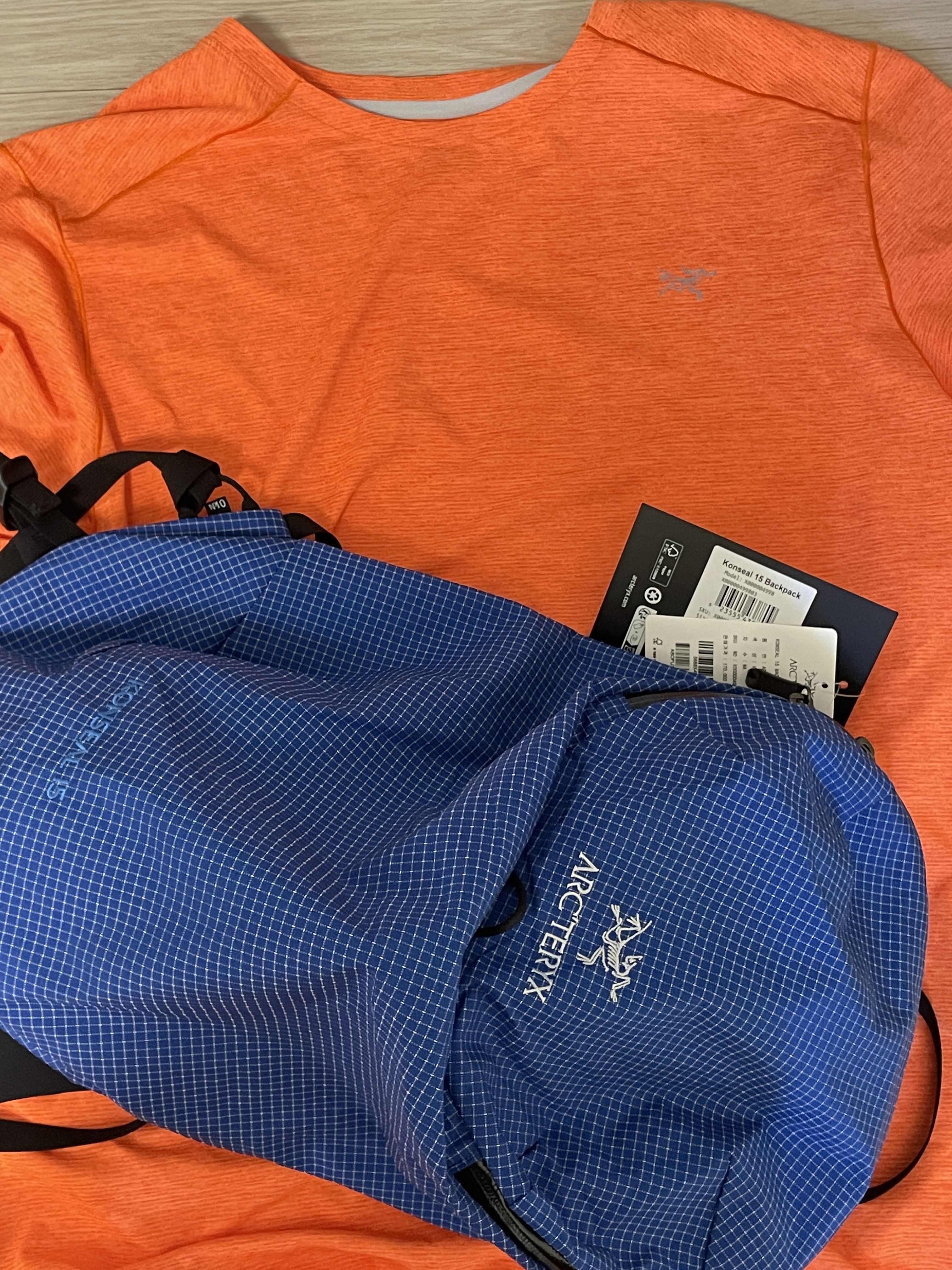 Arc'teryx Konseal 15 Backpack Vitality 착용 스타일