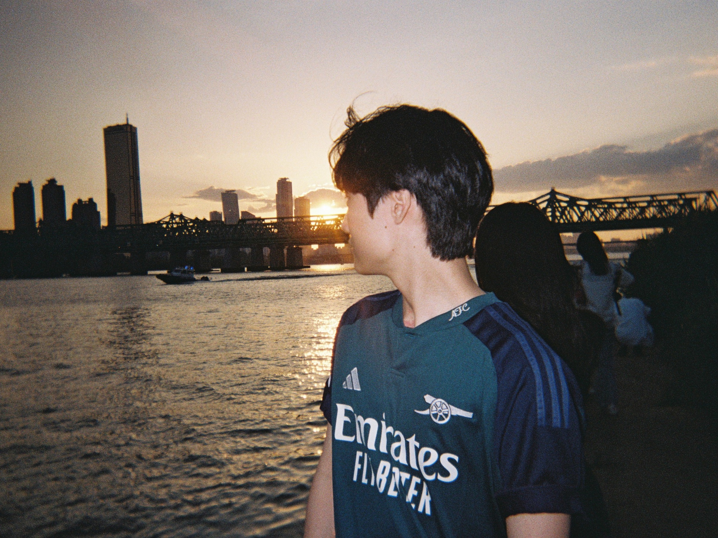 Adidas Arsenal 2023/24 3rd Jersey Rich Green Collegiate Navy - KR Sizing (Non Marking Ver.) 착용 스타일 - 2