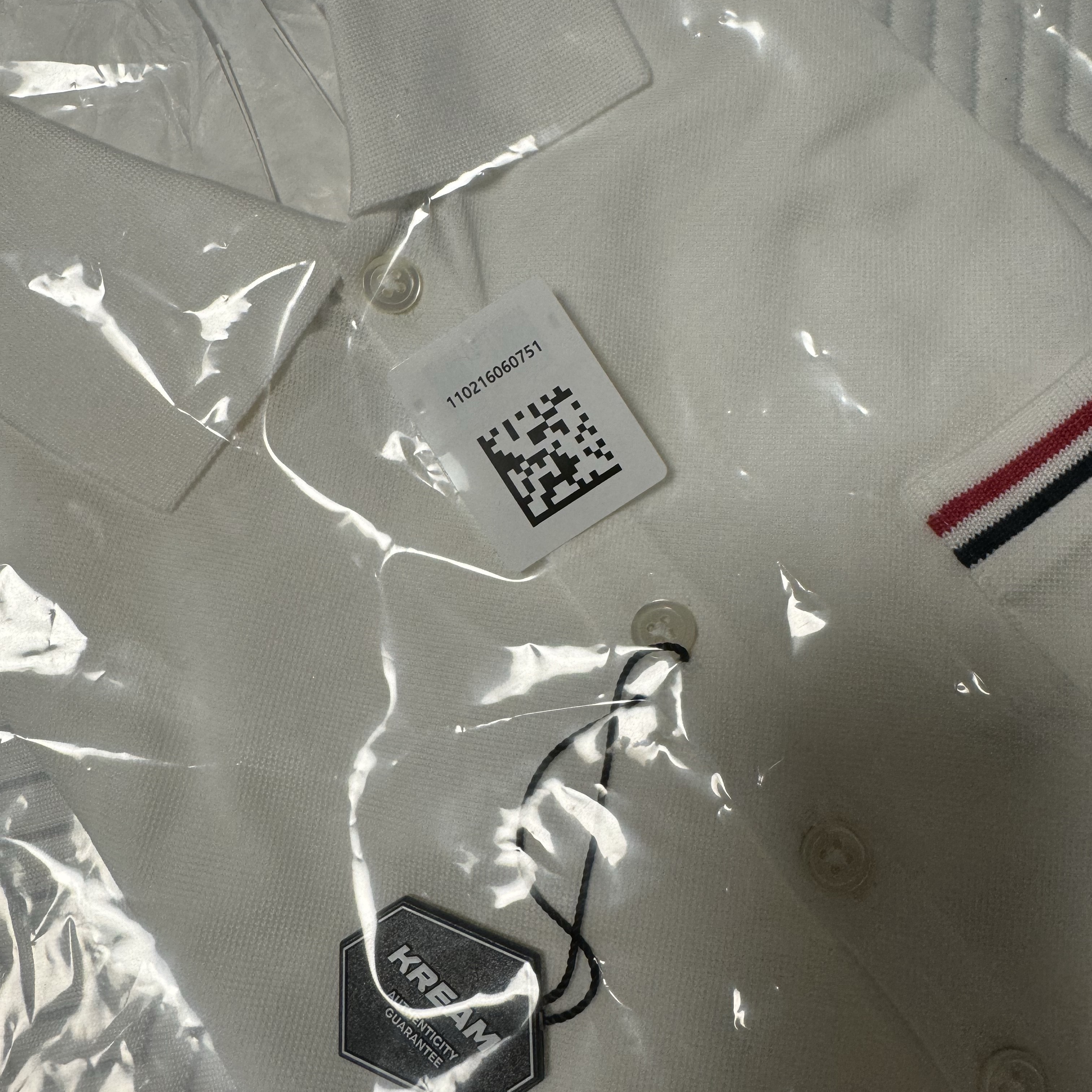 Thom Browne RWB Pocket Trim Pique Polo Shirt White 착용 스타일