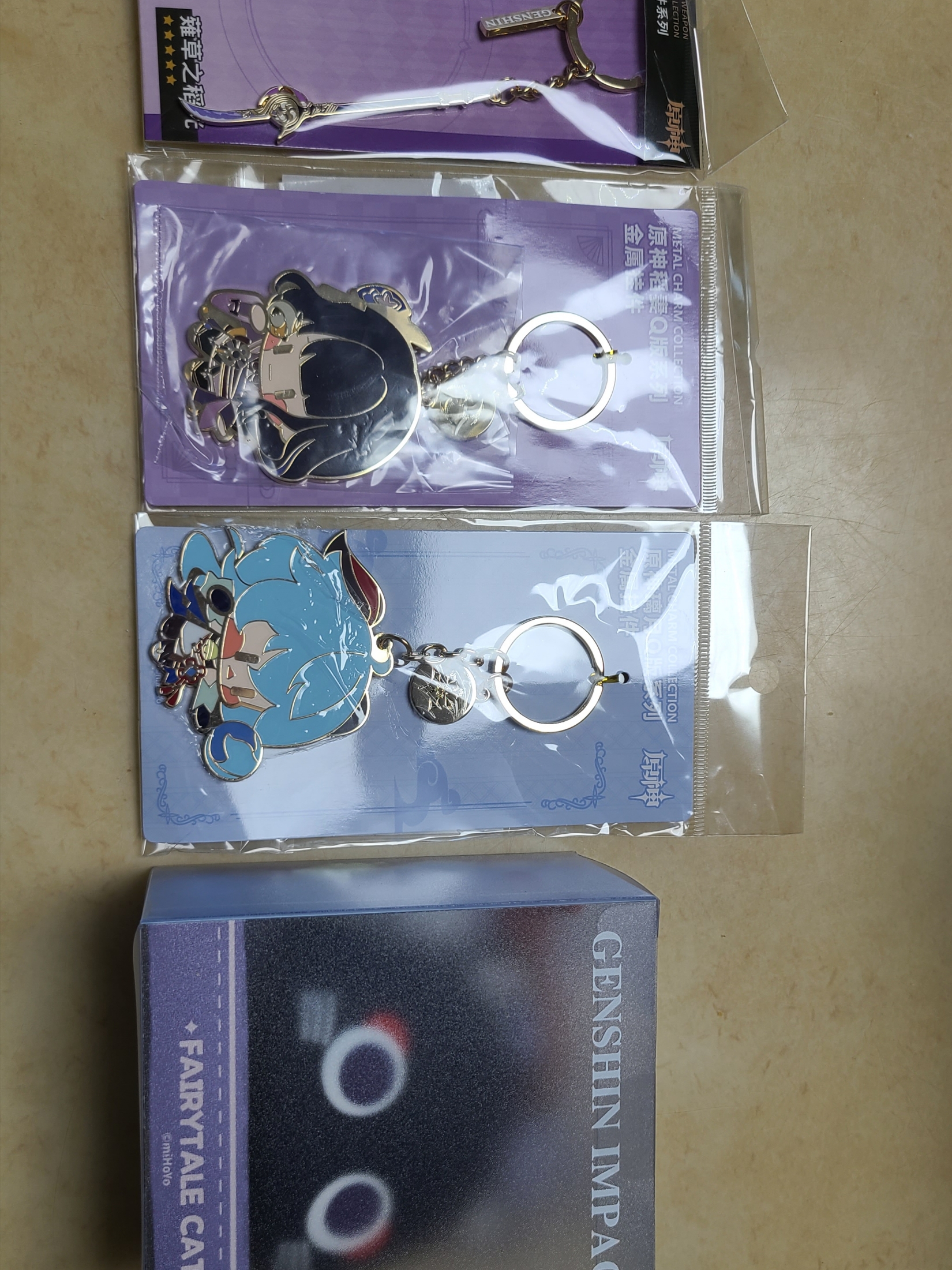 Genshin Silicone Strap Coin Pouch Wanderer's Fairy Tale Cat Series Scaranyang, Genshin Metal Keychain Chibi Character Raiden Shogun 착용 스타일