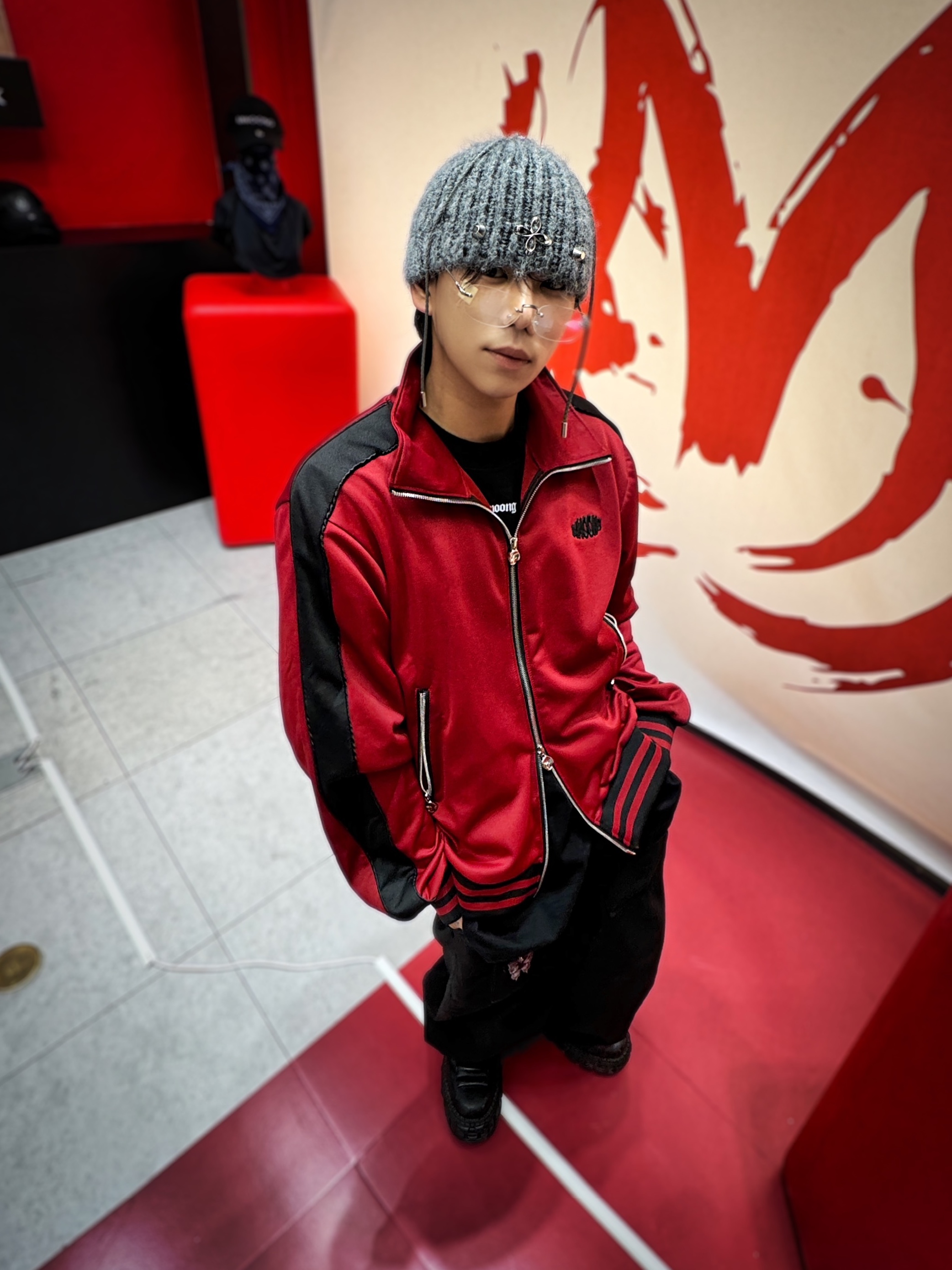 New Rock Nubuck Leather Ankle Boots M-285-C15 Blue, Surgery Clover Logo Beanie Ver.2 Grey 착용 스타일 - 2