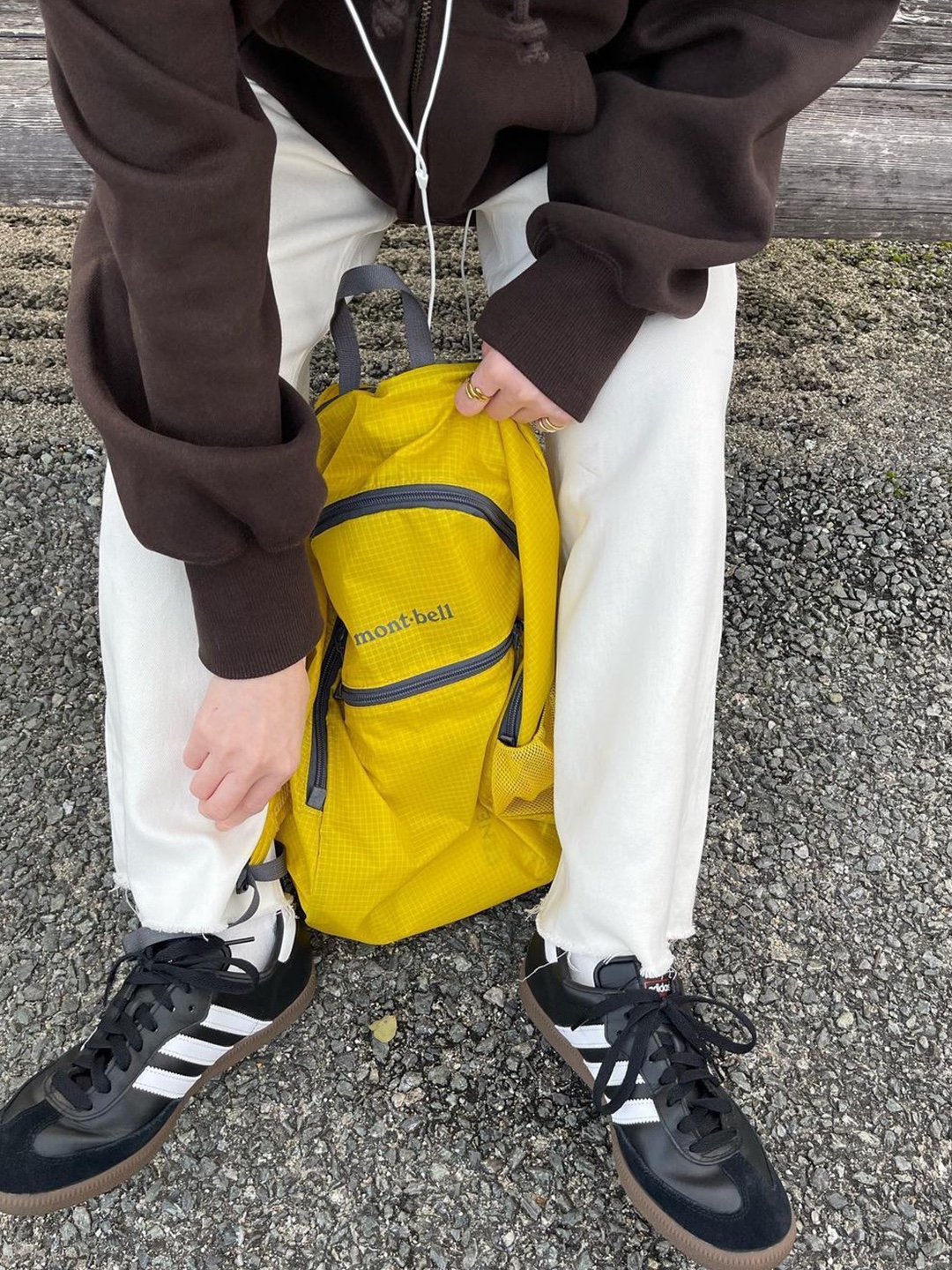 Montbell Balance Light 20 Backpack Primary Blue, Montbell Pocketable Light Pack 13 Red 착용 스타일 - 4