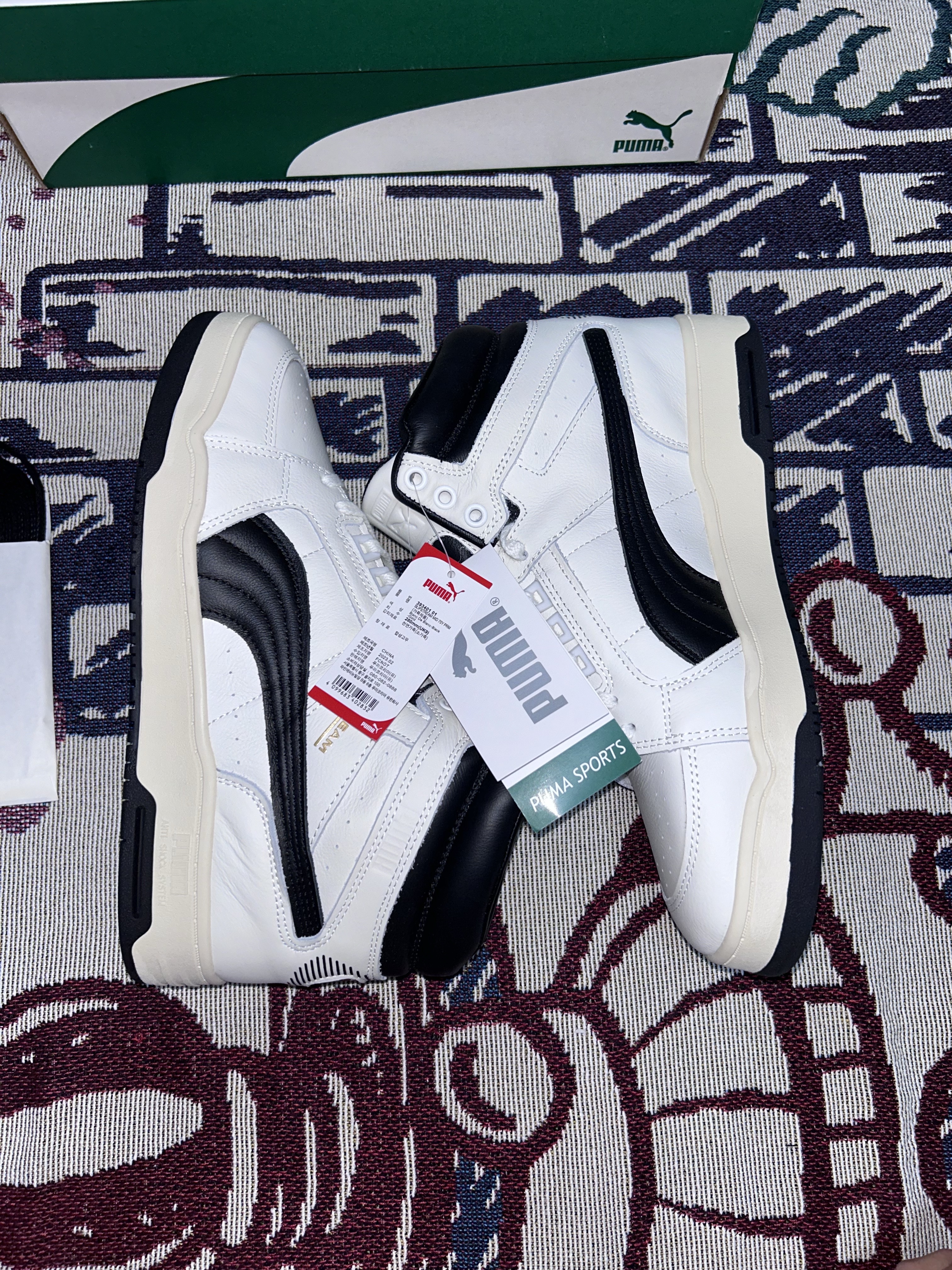 Puma Slipstream Mid 75-Year Edition PRM Blanc De Blanc 착용 스타일 - 5