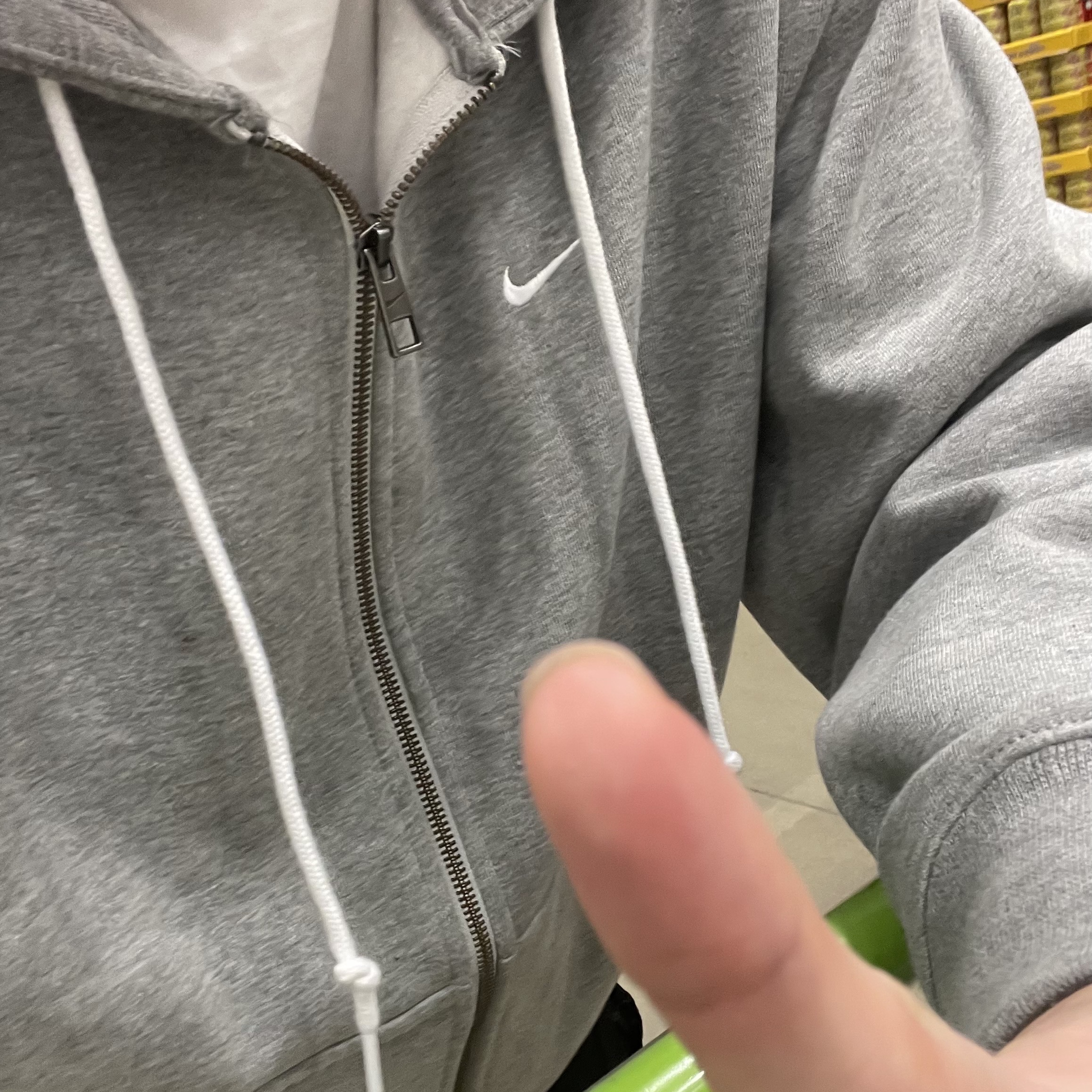 Nike NRG Solo Swoosh Full Zip Hoodie Dark Grey Heather - Asia 착용 스타일