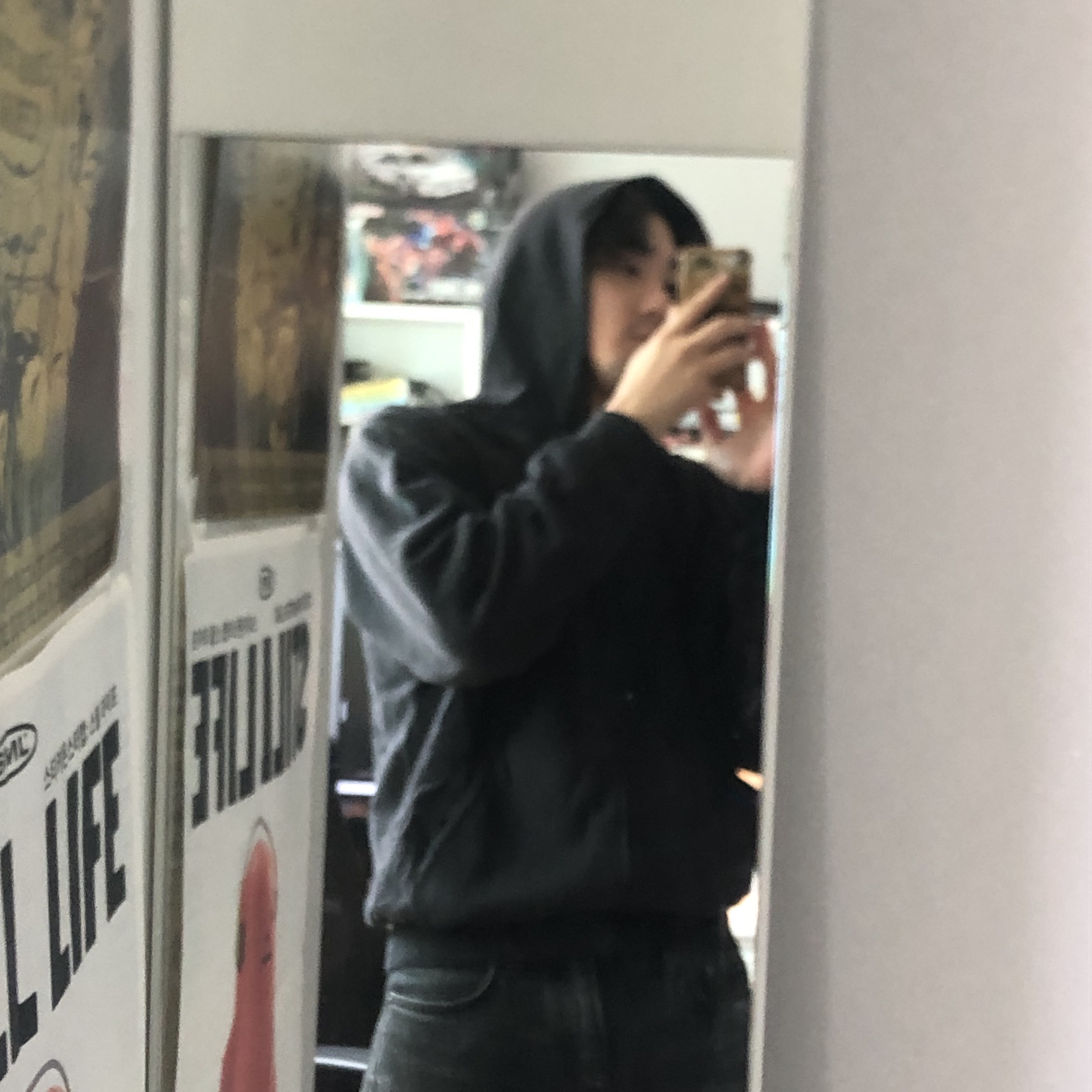 Yeezy YZY Zip-Up Hoodie Black 착용 스타일 - 2