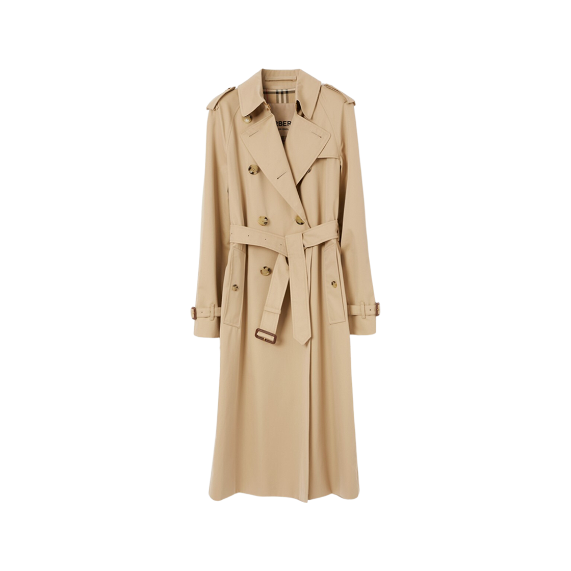 (W) Burberry Long Waterloo Heritage Trench Coat Honey 상세 이미지 1