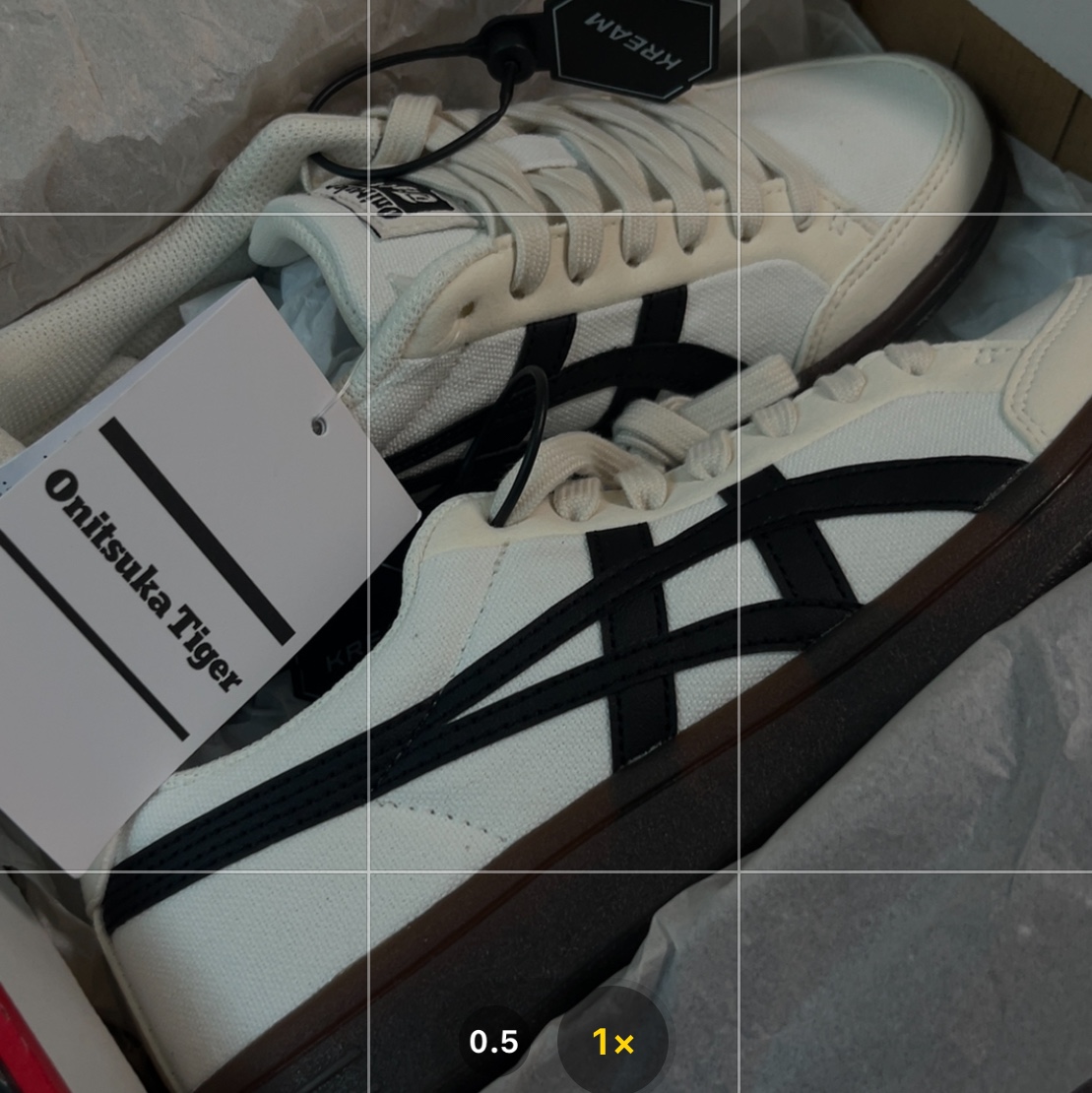 Onitsuka Tiger Advanti Cream White Black 착용 스타일 - 1