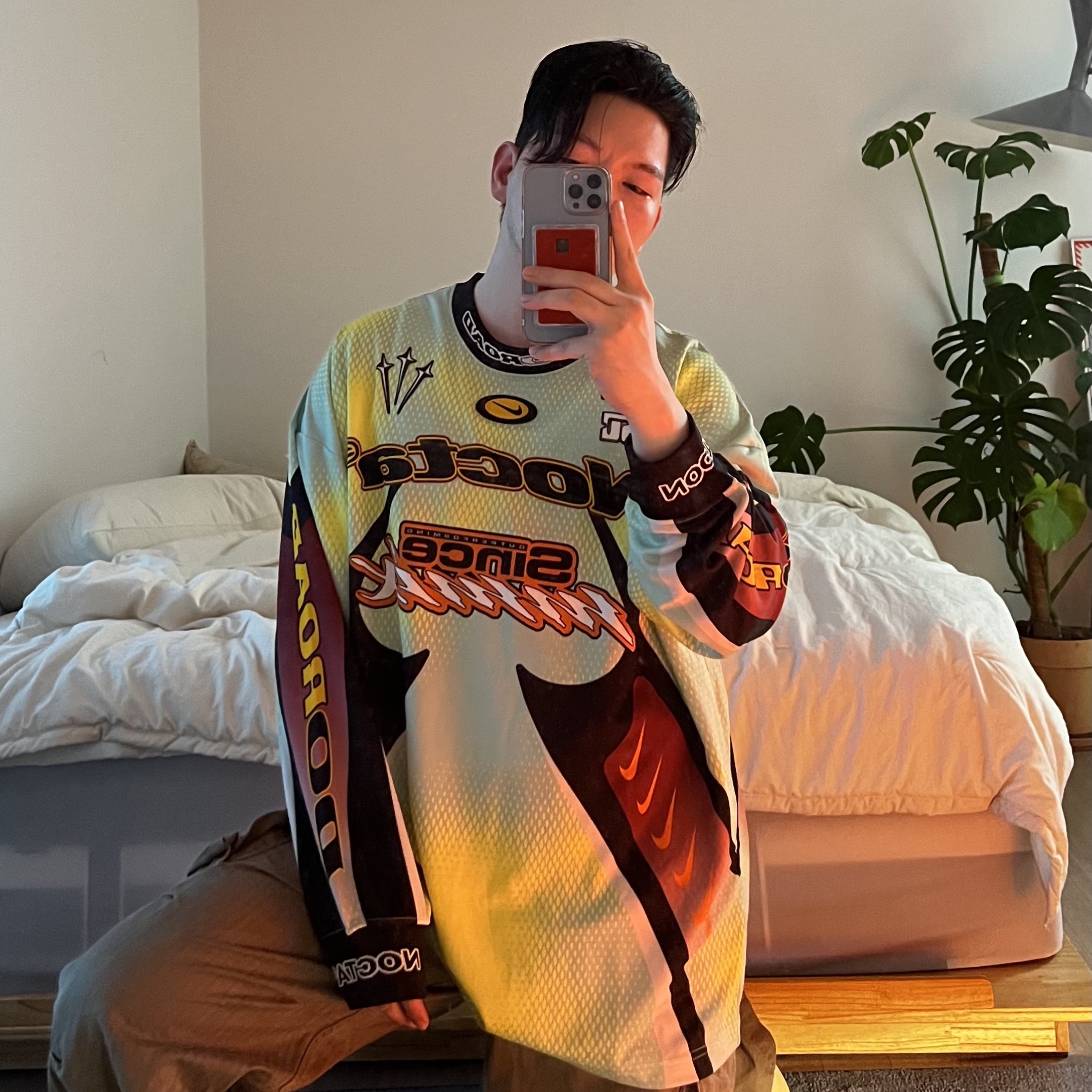 Nike x Drake Nocta x Kar L'Art De L'Automobile Drx Long Sleeve T-Shirt Enamel Green - Nocta Exclusive 착용 스타일
