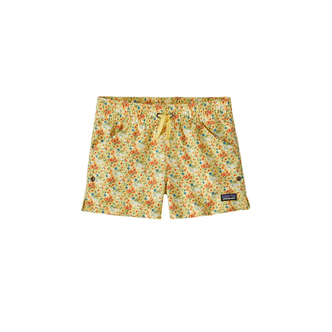 (Kids) Patagonia Costa Rica Baggies Boardshorts 3 Inch Unlined Little Isla Milled Yellow 상세 이미지 1