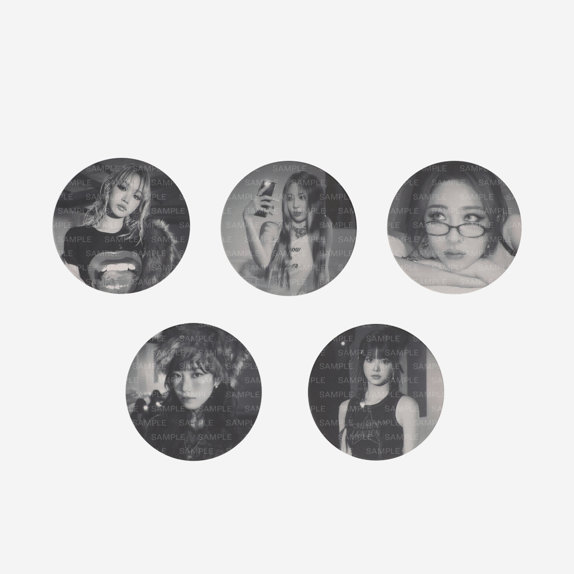 LSFEQ24CKT703NN0 LE SSERAFIM 'CRAZY' Photo Coaster Set