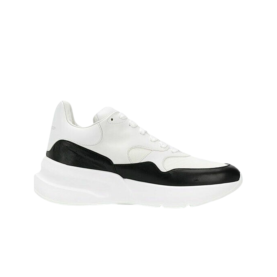 (W) Alexander McQueen Oversized Sneakers White Black 상세 이미지 1