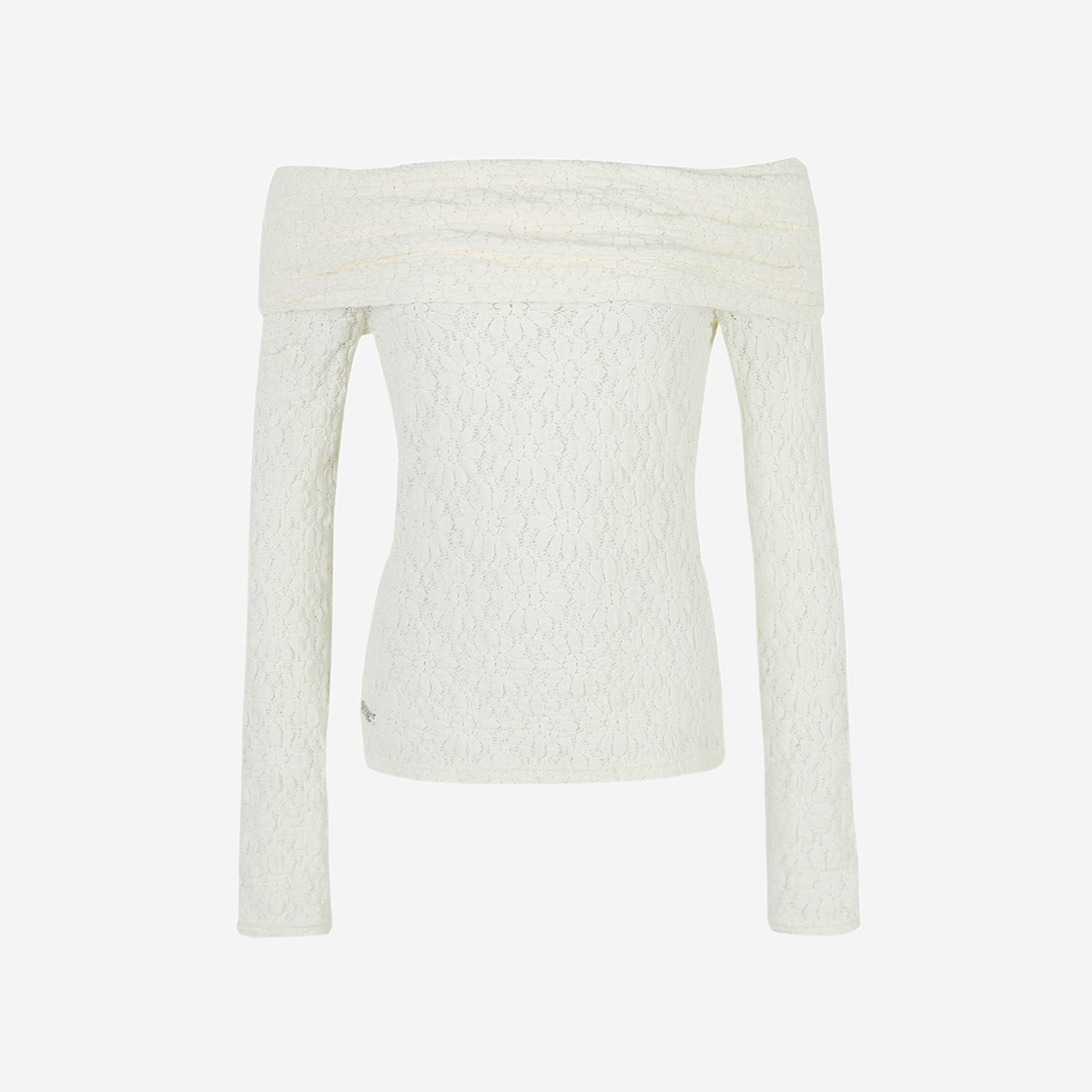 CERRIC LACE UNDER CUT-OUT TOP / WHITE