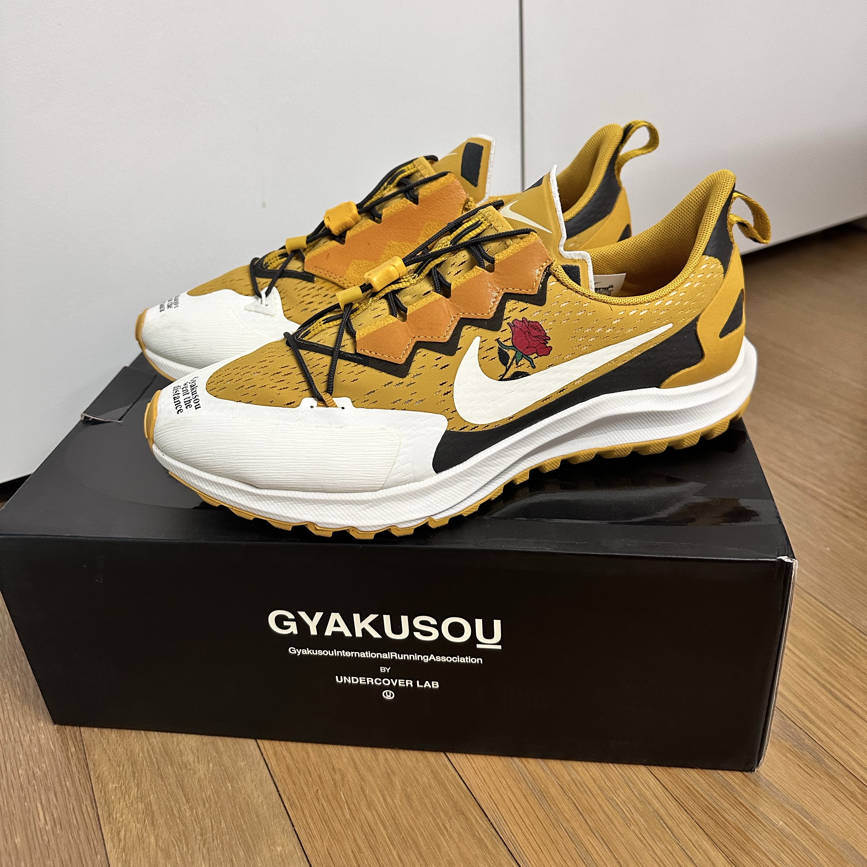Nike x Undercover Gyakusou Air Zoom Pegasus 36 Trail Yellow 착용 스타일