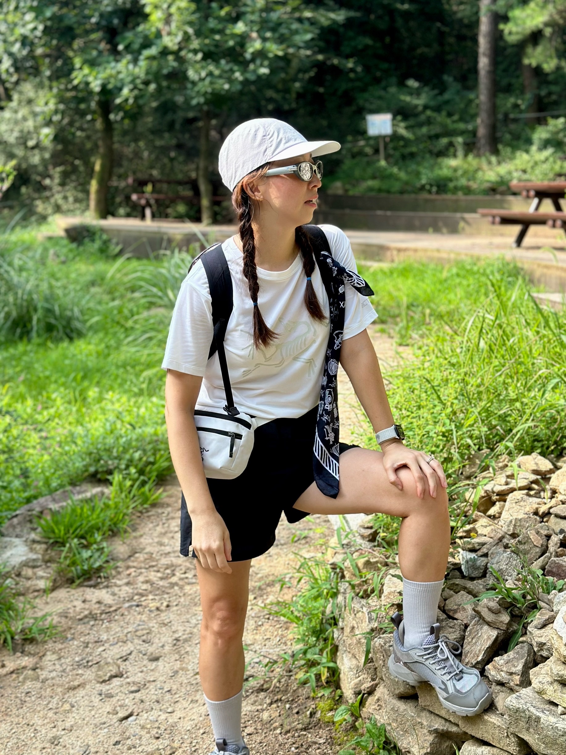 Arc'teryx Mantis 1 Waistpack Orca, Roa Lhakpa Gray 착용 스타일 - 1