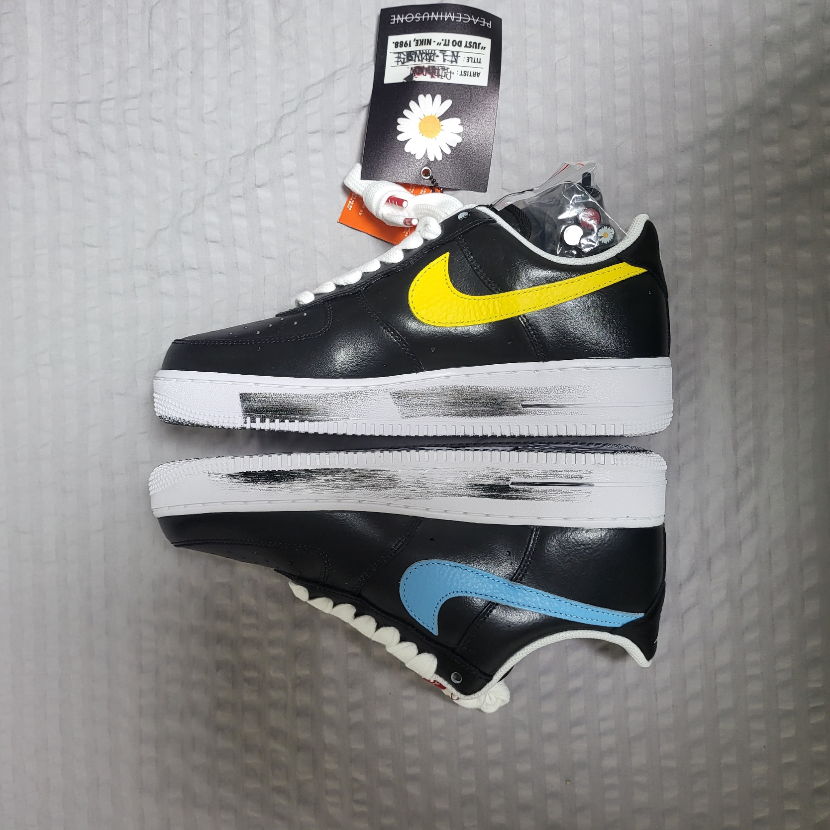 Nike x Peaceminusone Air Force 1 Low Para-Noise 3.0 Black and Multicolor 착용 스타일 - 4