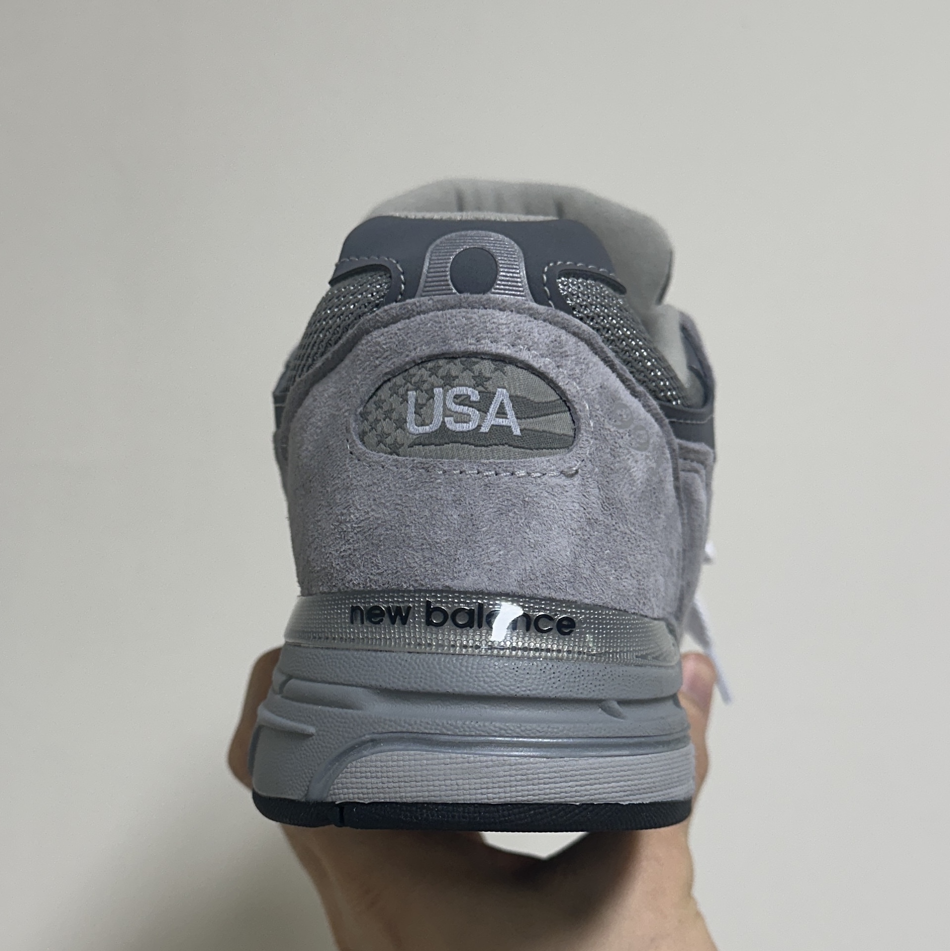 New Balance 993 Made in USA Grey - D Standard 착용 스타일 - 3