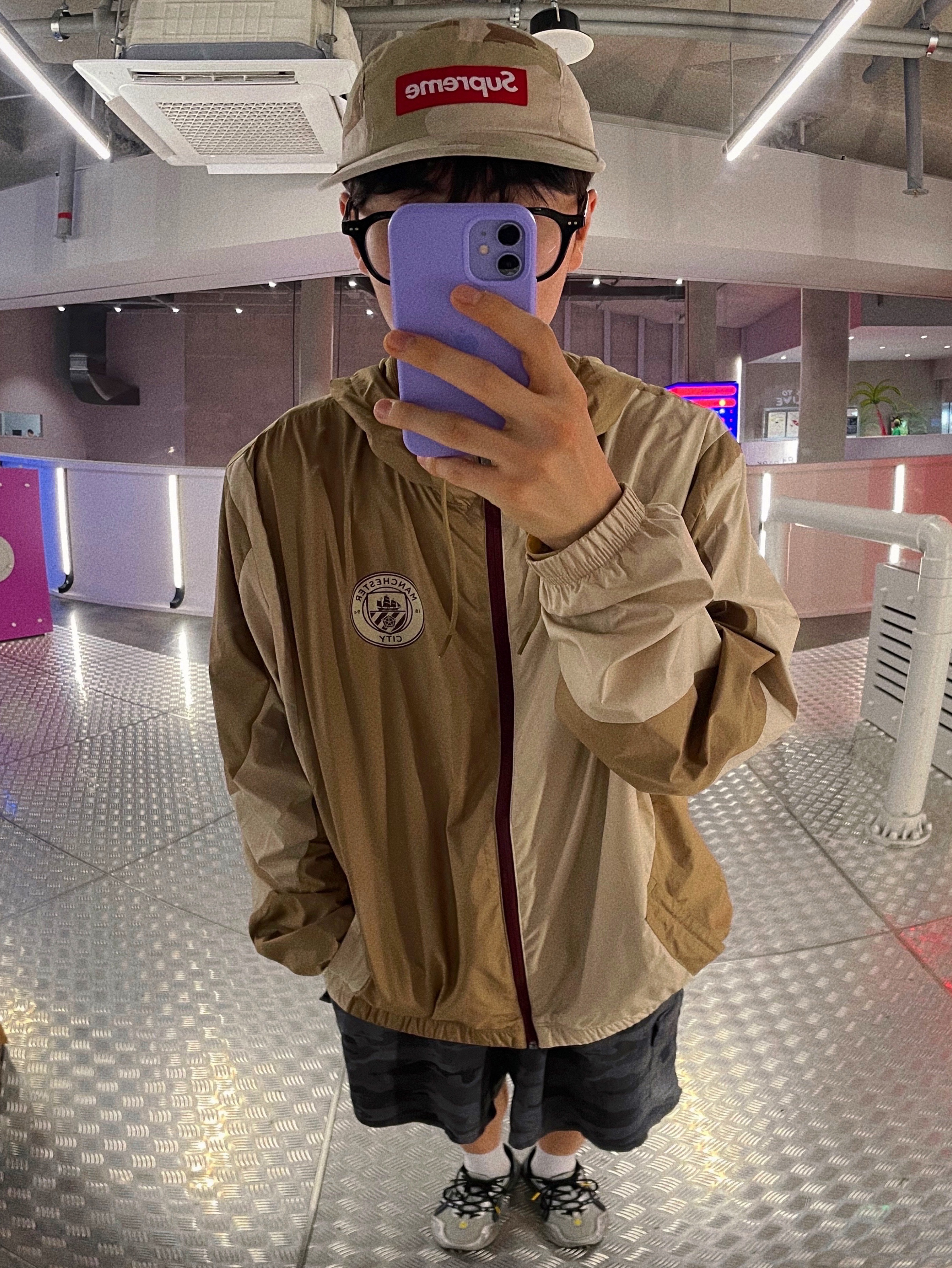 Supreme Washed Chino Twill Camp Cap Desert Camo - 24SS 착용 스타일 - 2