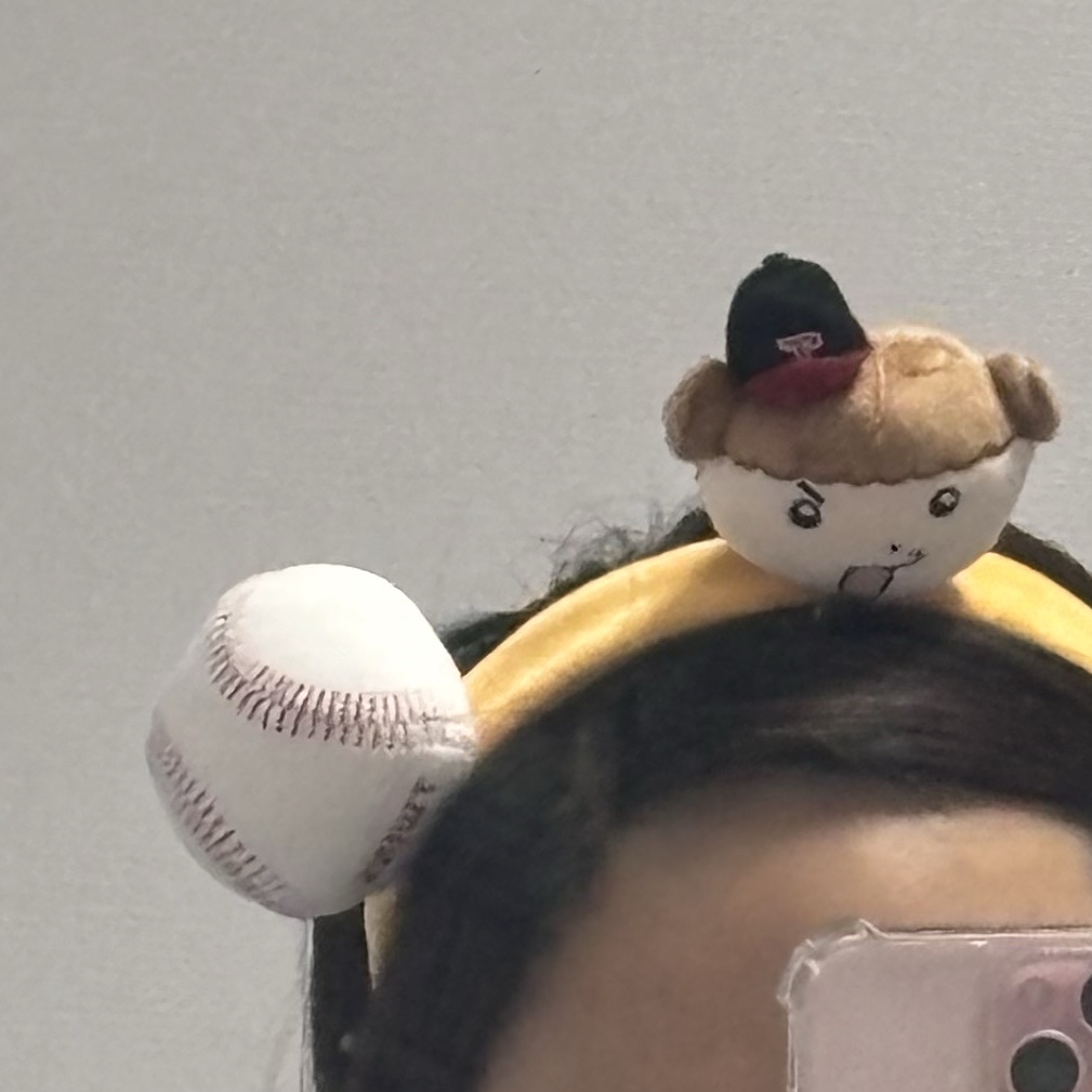 [즉시배송] LG TWINS x Maru is a Puppy Headband 착용 스타일 - 2