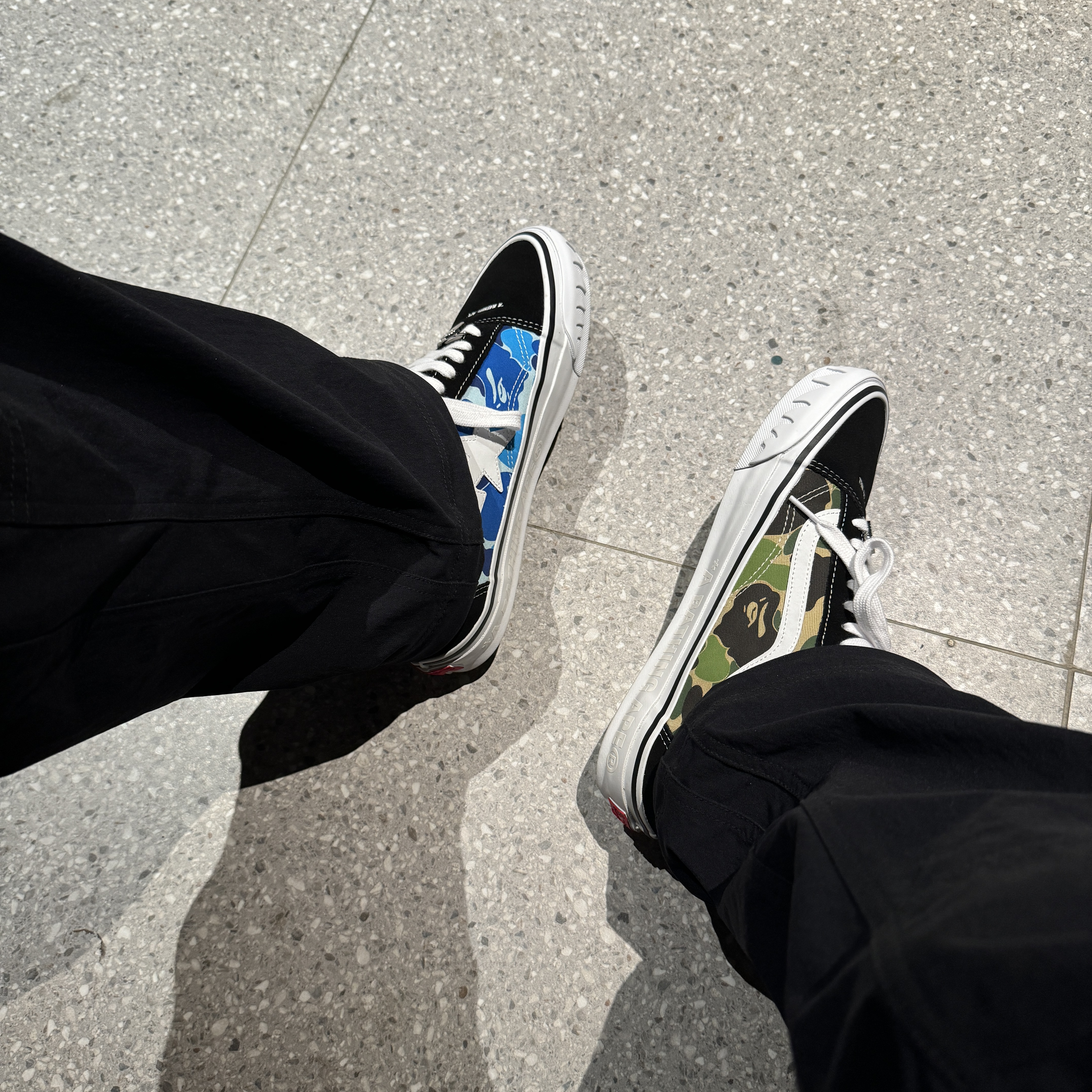 Vans x BAPE Old Skool TB LX Black, Nike ACG Smith Summit Cargo Pants Black Anthracite - US/EU 착용 스타일