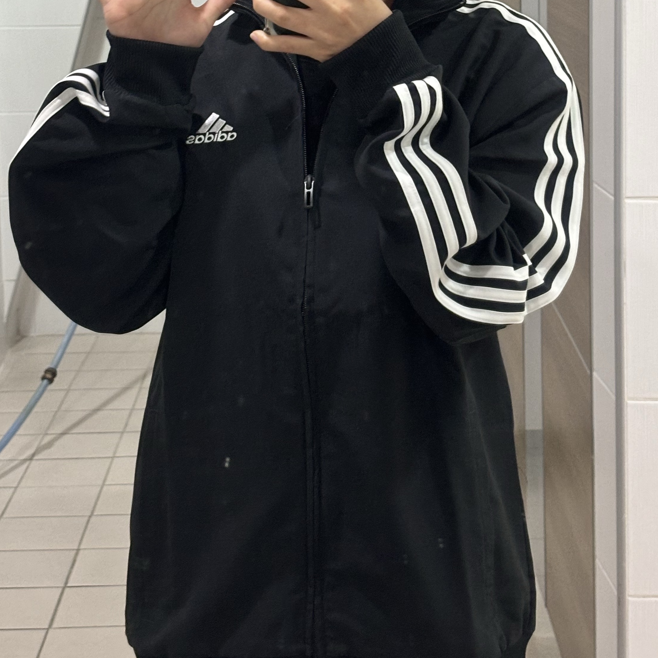 Adidas 3-Stripes Woven Track Suit Black - KR Sizing 착용 스타일