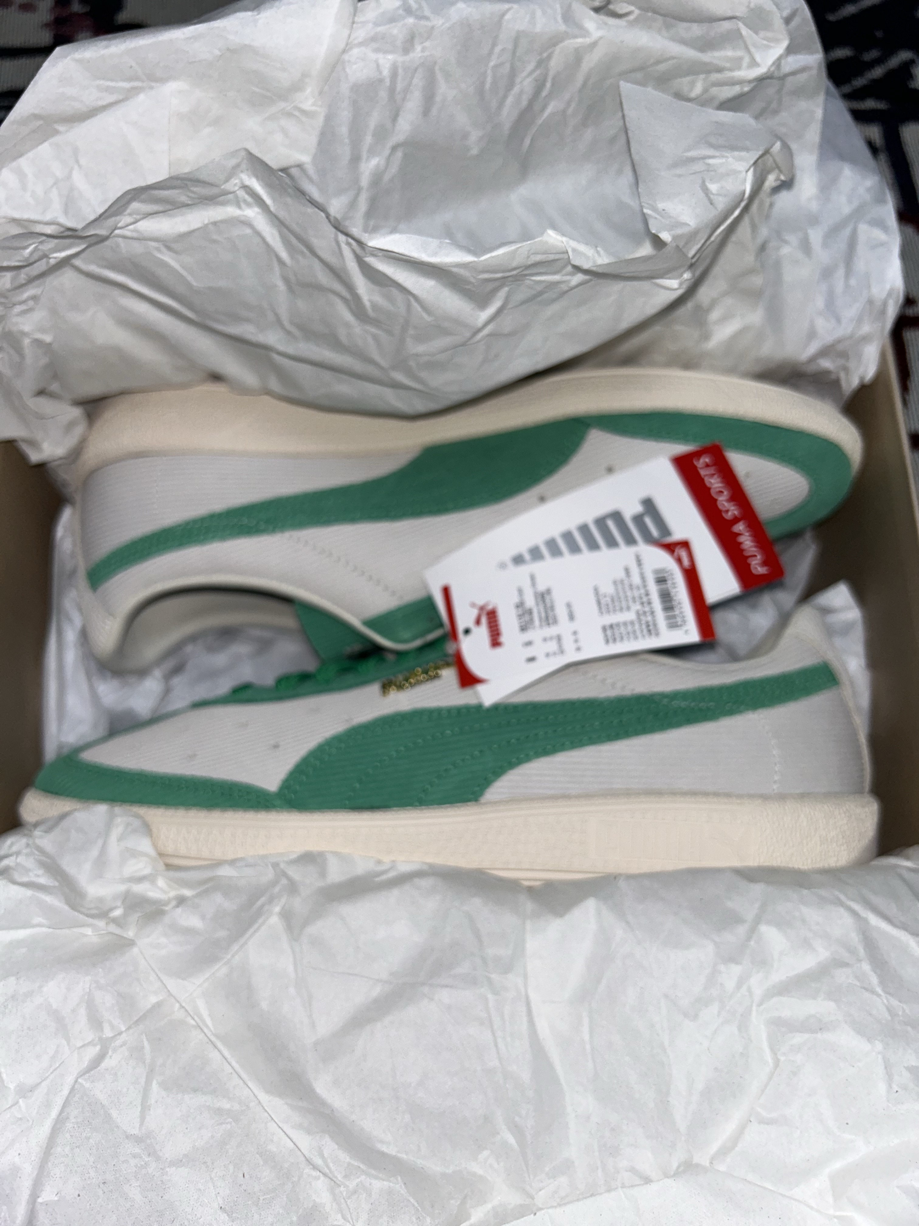 Puma Vlado Stenzel Cord Pristine Grassy Green 착용 스타일 - 7