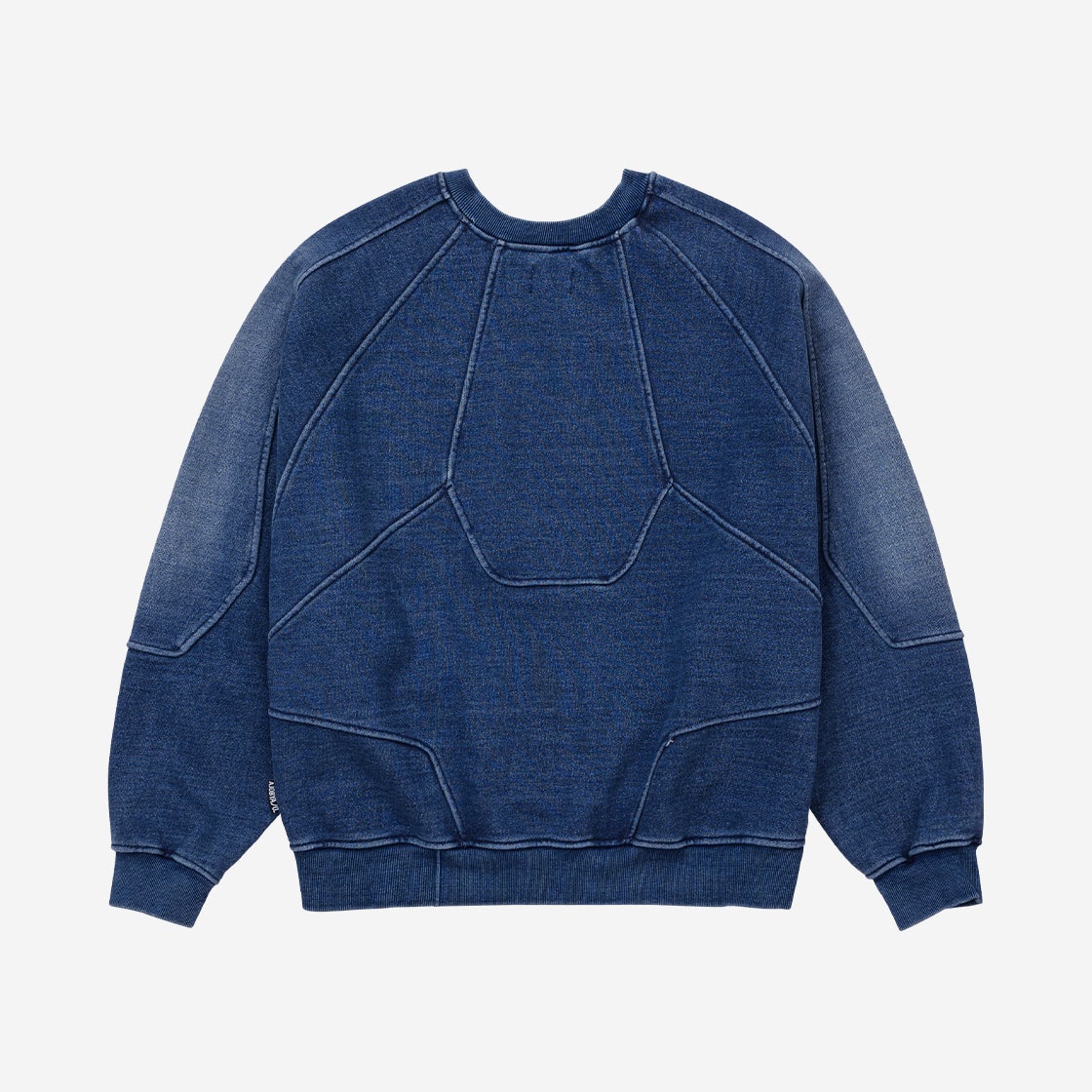 AJ244TP005BL Ajobyajo Paneled Denim Sweatshirt Blue - #2