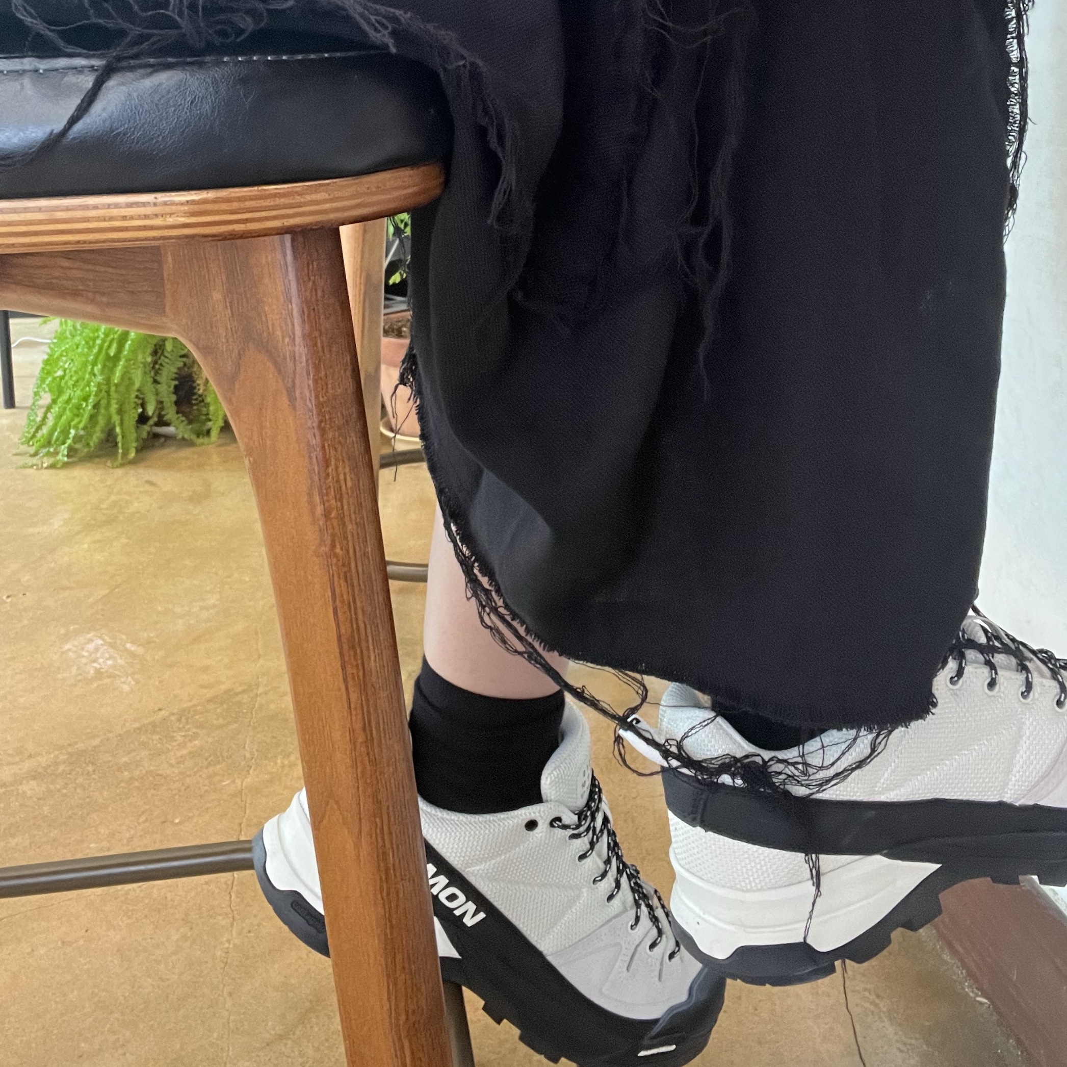 Salomon x MM6 Maison Margiela X-ALP White 착용 스타일