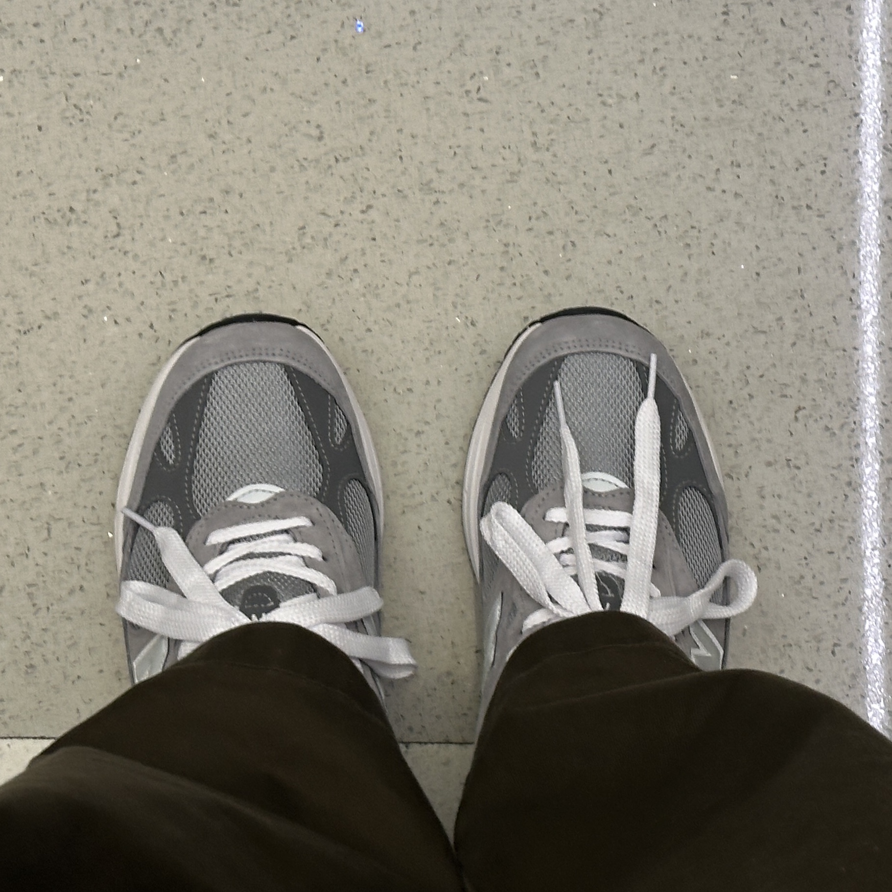 New Balance 993 Made in USA Grey - D Standard 착용 스타일 - 5