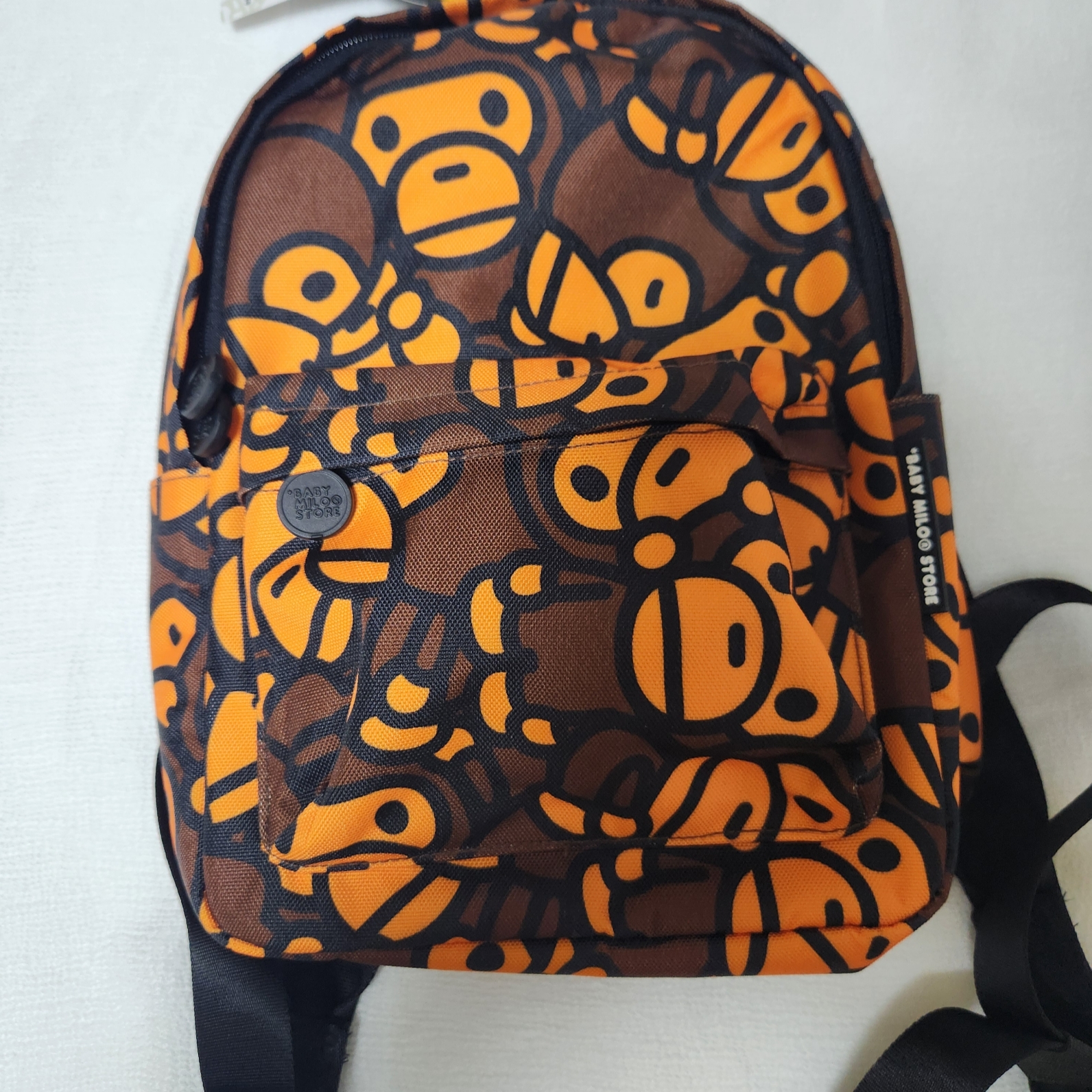 BAPE All Baby Milo Mini Backpack Brown 착용 스타일