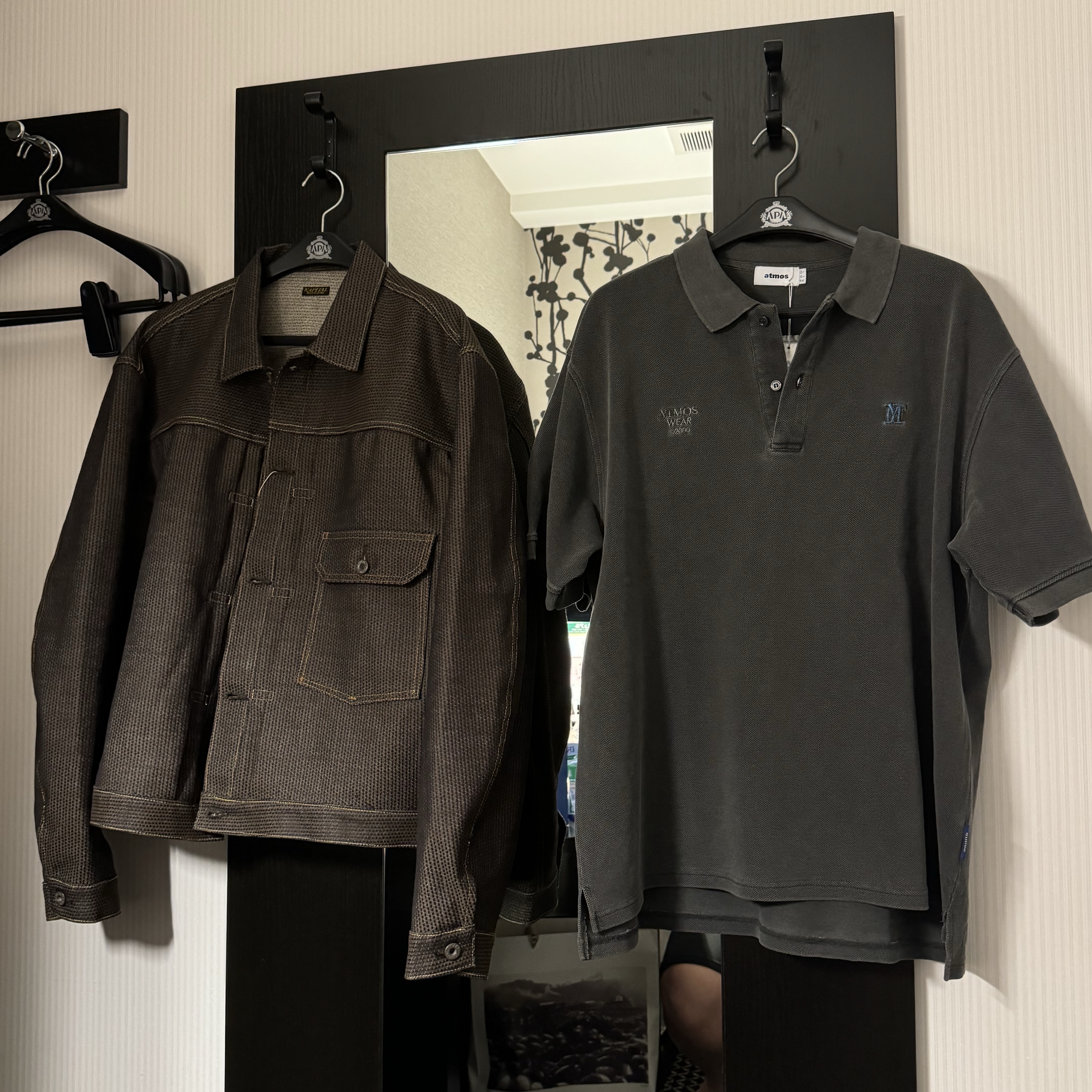 Kapital Century Denim 1st Jacket N5S Brown 착용 스타일