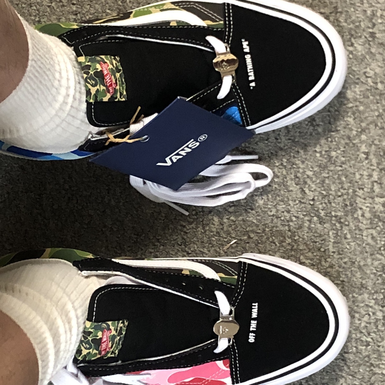 Vans x BAPE Old Skool TB LX Black 착용 스타일