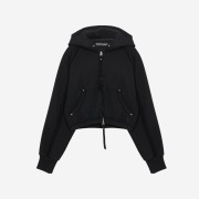 Vacant Archive Dias Inside-out Hood Zip-Up Black