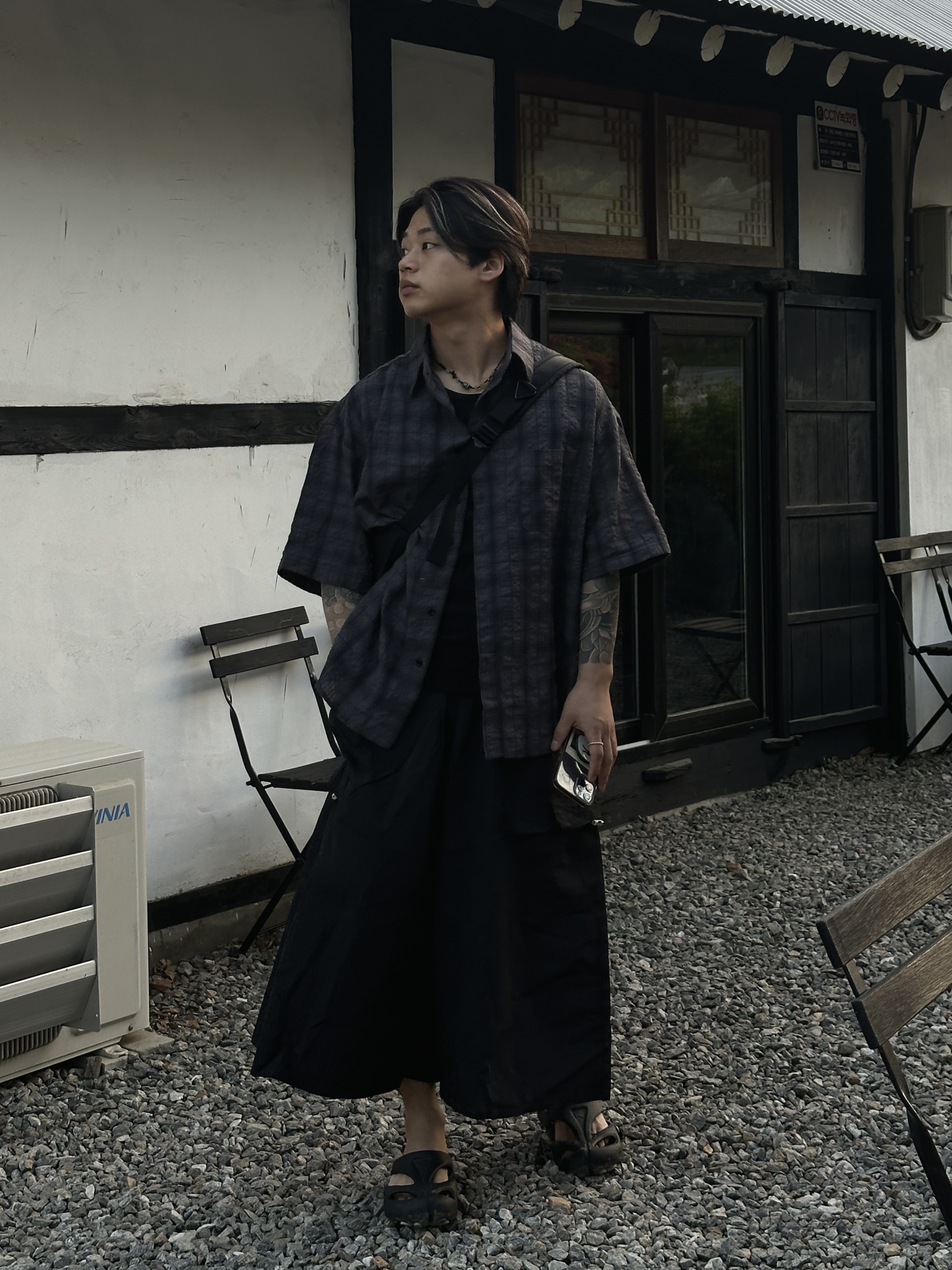 Keen Shanti Black Dawn Blue 착용 스타일 - 1