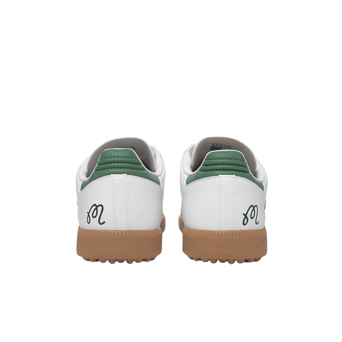 아디다스 x 말본 골프 삼바 골프 화이트 컬리지에이트 그린 프리러브드 그린(Adidas x Malbon Golf Samba Golf White Collegiate Green Preloved Green) - 3