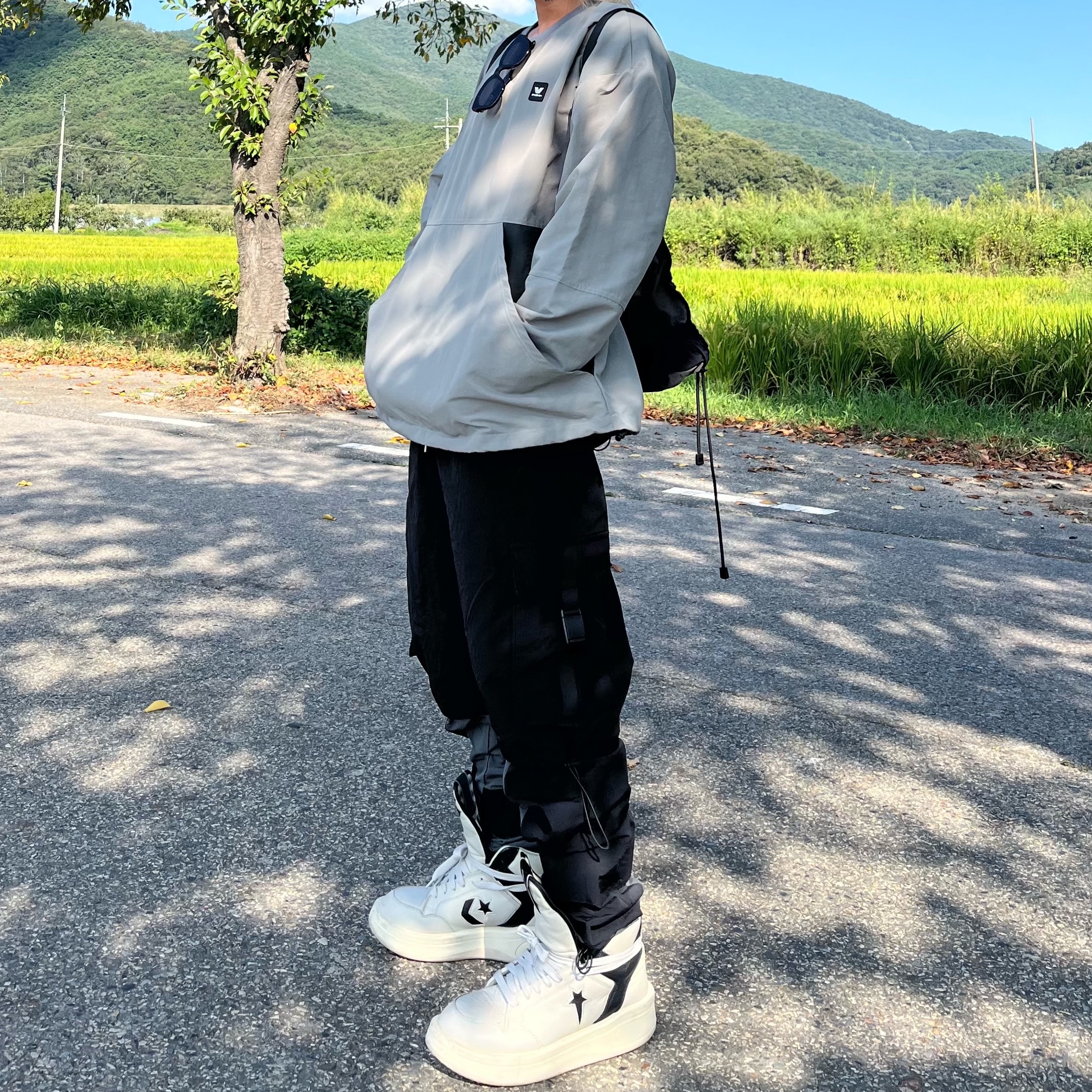 Converse x Drkshdw Turbowpn Pelican 착용 스타일 - 2