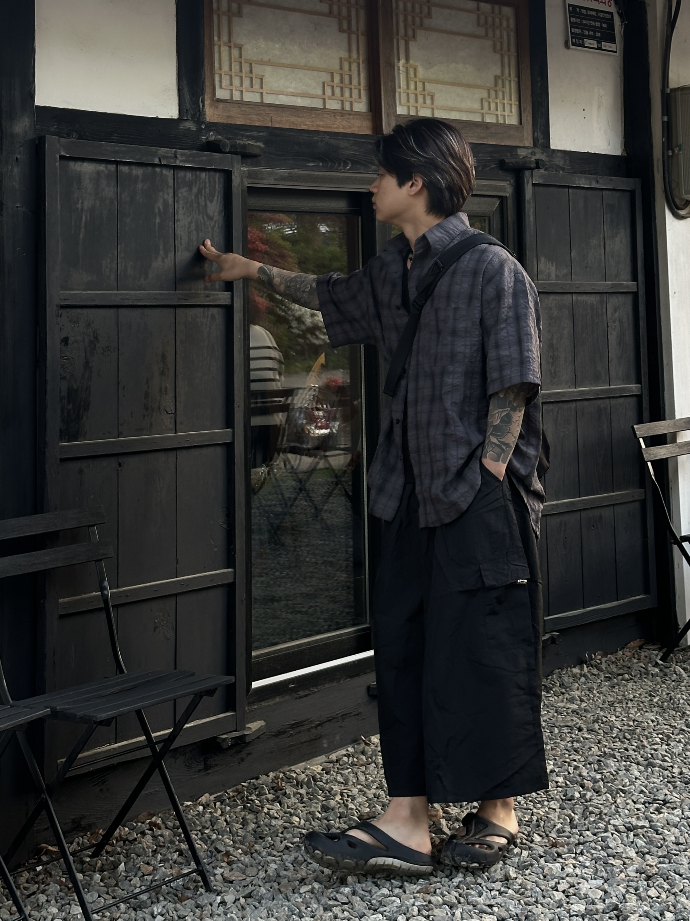 Keen Shanti Black Dawn Blue 착용 스타일 - 2