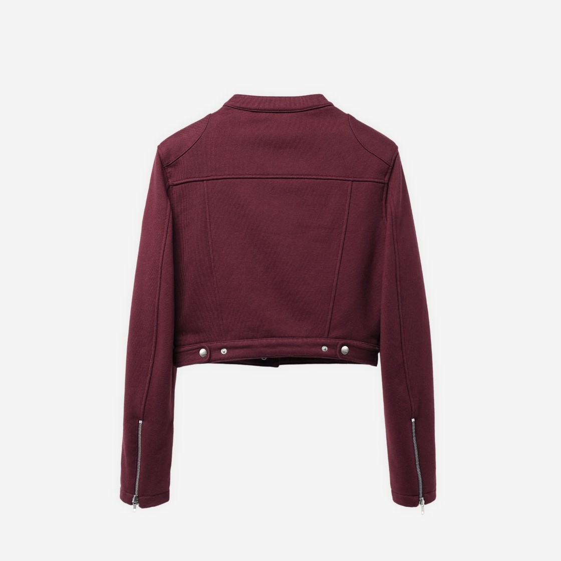 Opening Project W Biker Jersey Jacket Burgundy 상세 이미지 3