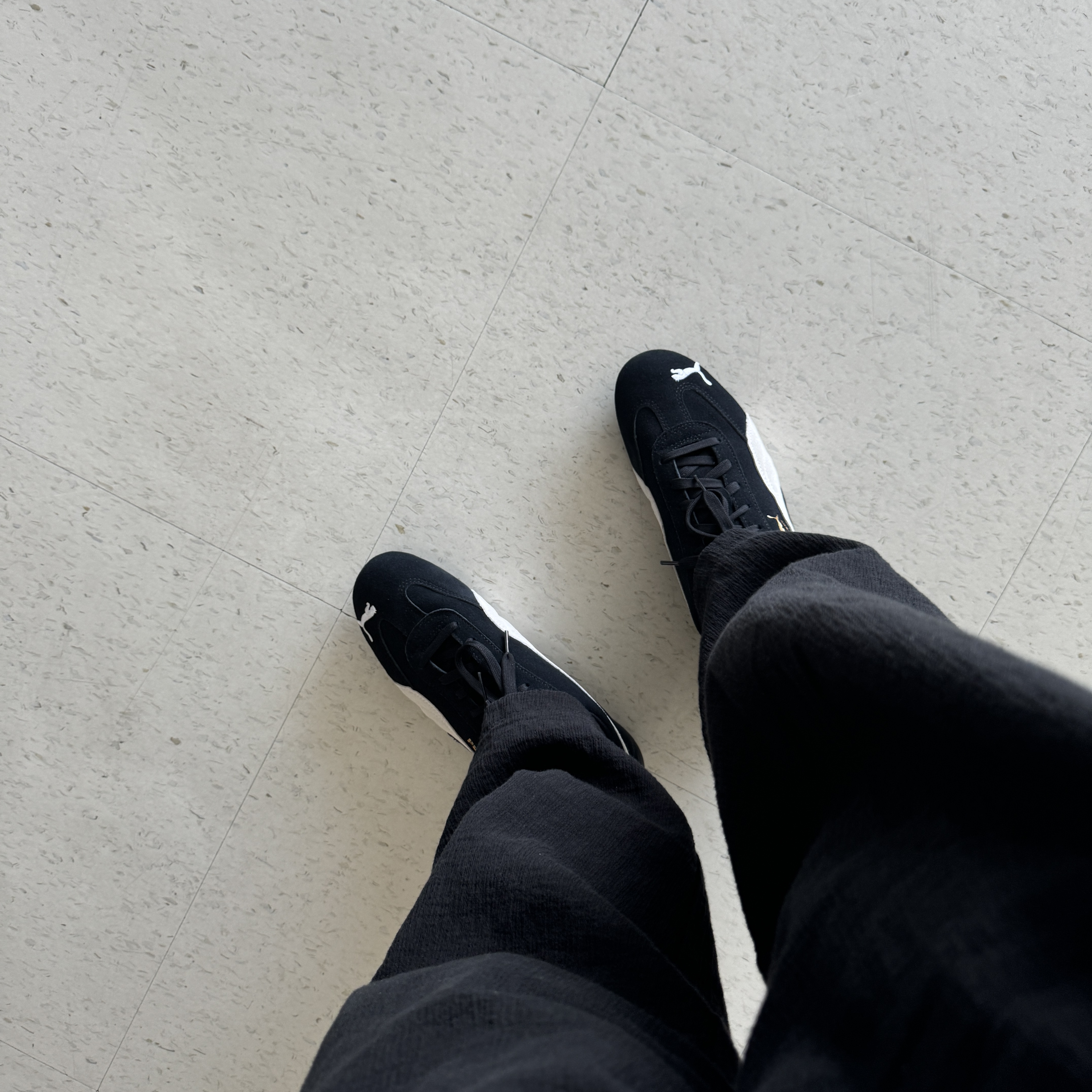 Puma Speedcat OG Black White 착용 스타일