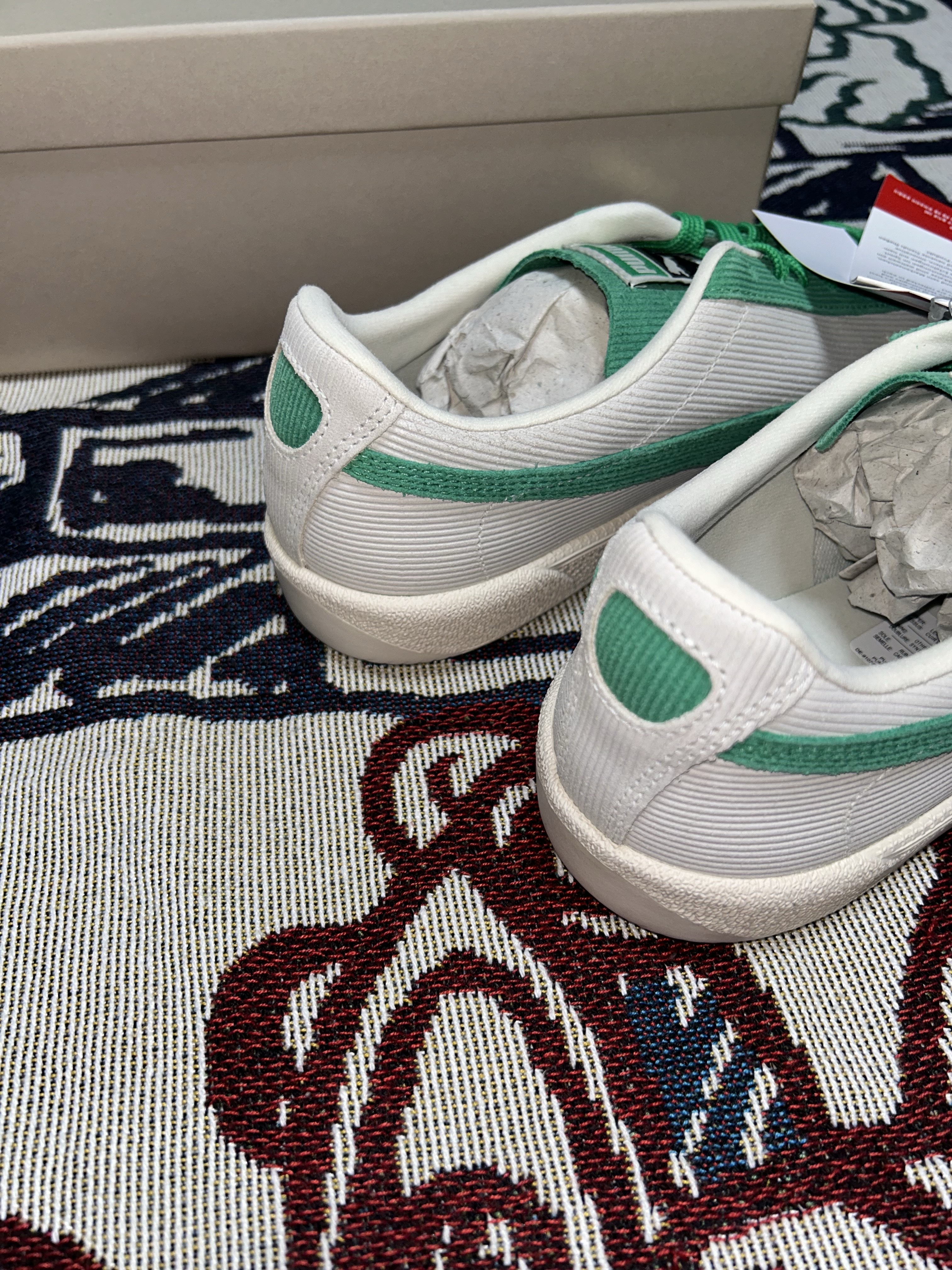 Puma Vlado Stenzel Cord Pristine Grassy Green 착용 스타일 - 6