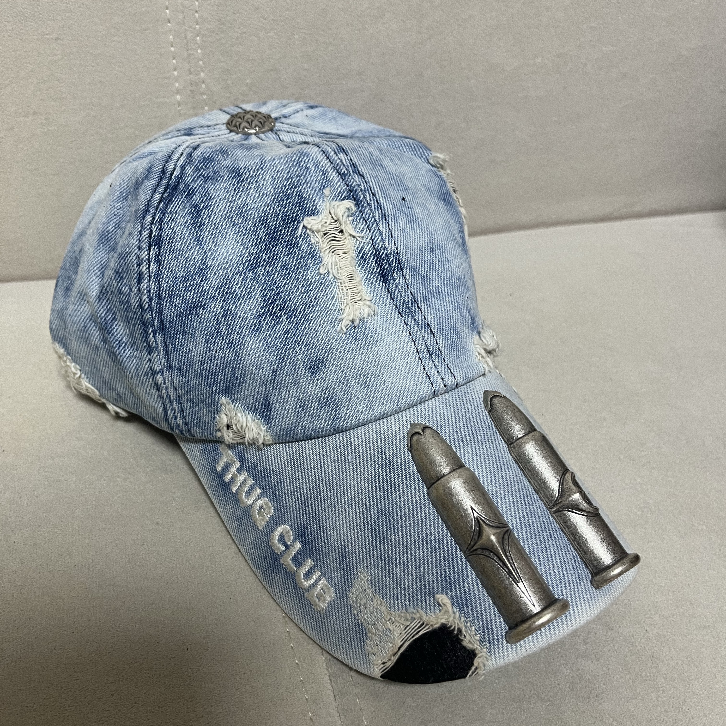 Thug Club TC Life Cap Denim 착용 스타일 - 1