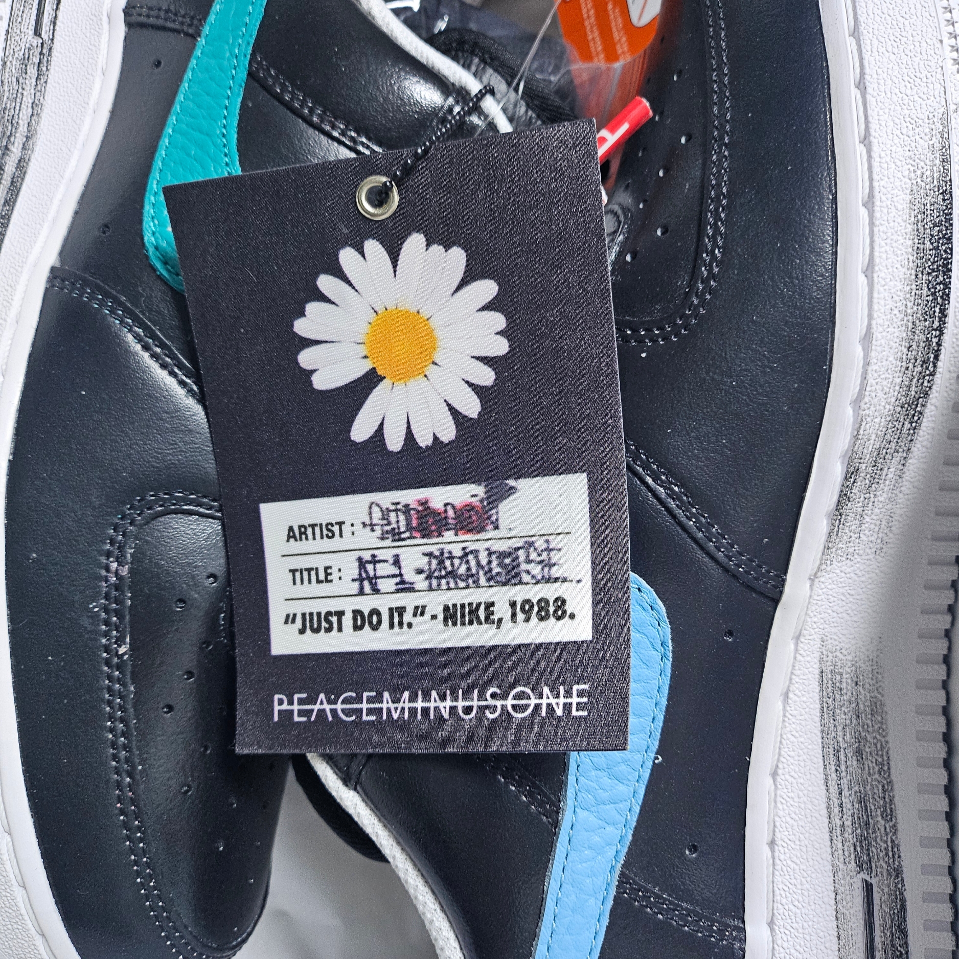 Nike x Peaceminusone Air Force 1 Low Para-Noise 3.0 Black and Multicolor 착용 스타일
