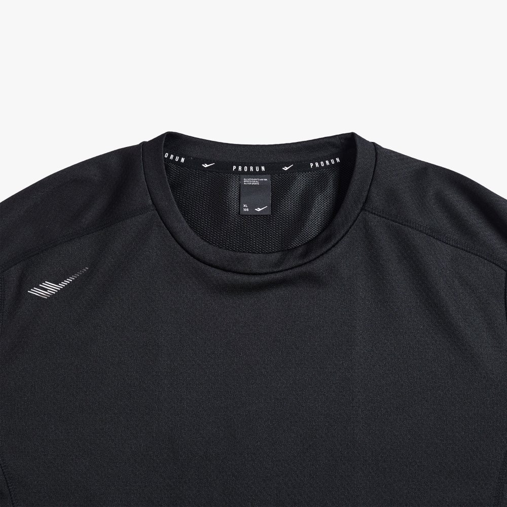 PRO-SPECS Jacquard Running T-Shirt Black 상세 이미지 3