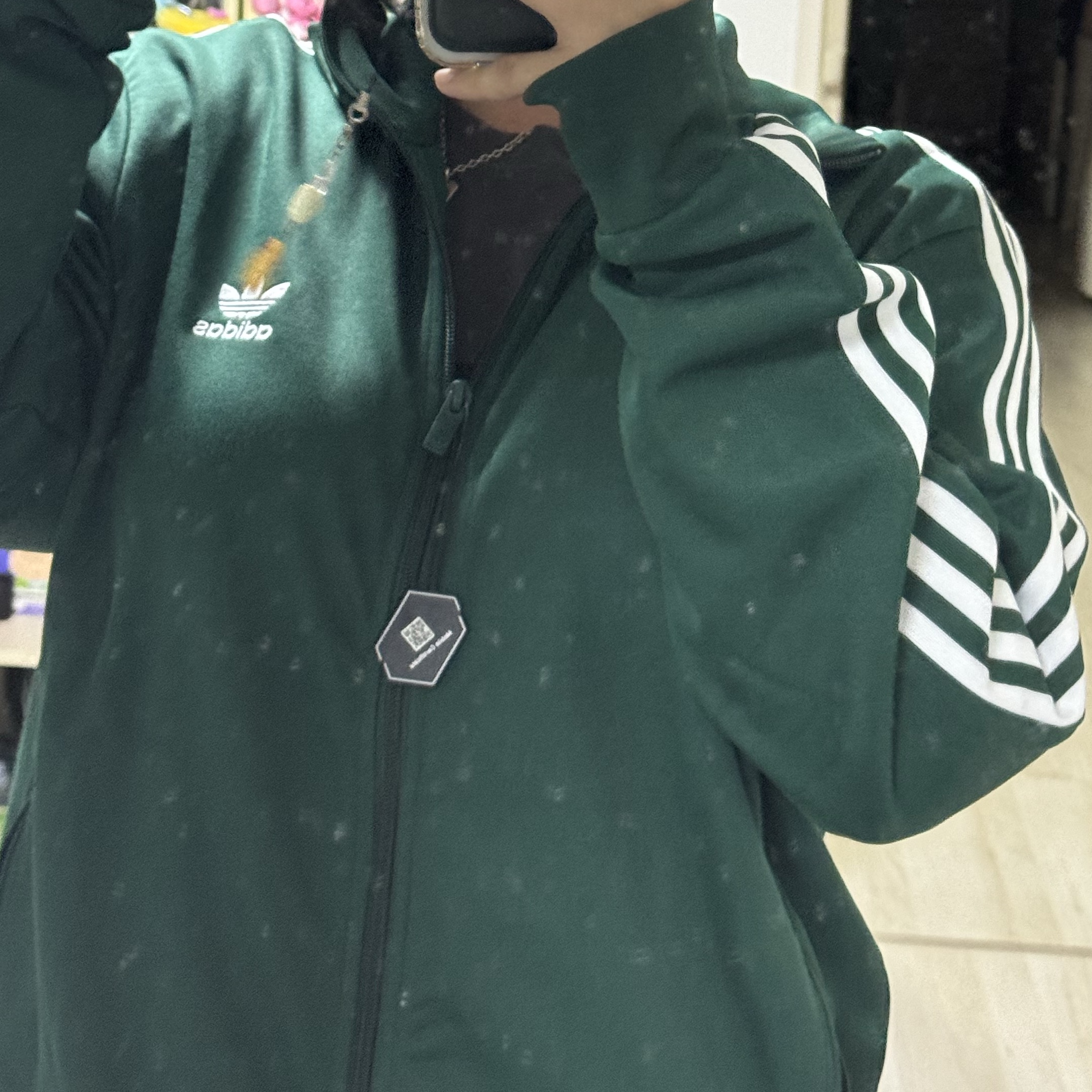 Adidas Adicolor Classic Beckenbauer Track Top Collegiate Green - KR Sizing 착용 스타일