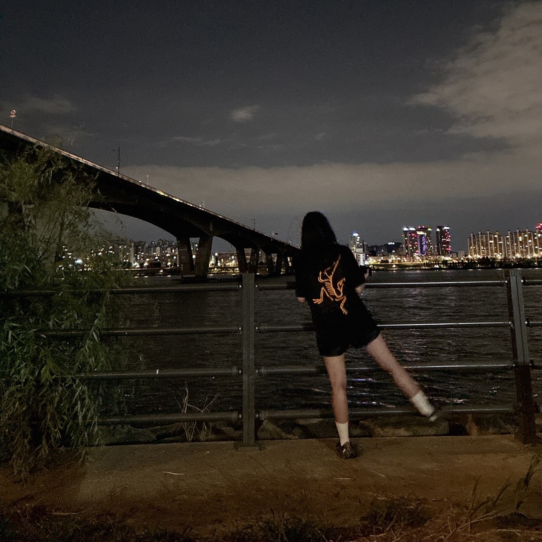 Adidas Yeezy Foam RNNR MX Cinder, Arc'teryx Arc'Multi Bird Logo SS T-Shirt Black 착용 스타일