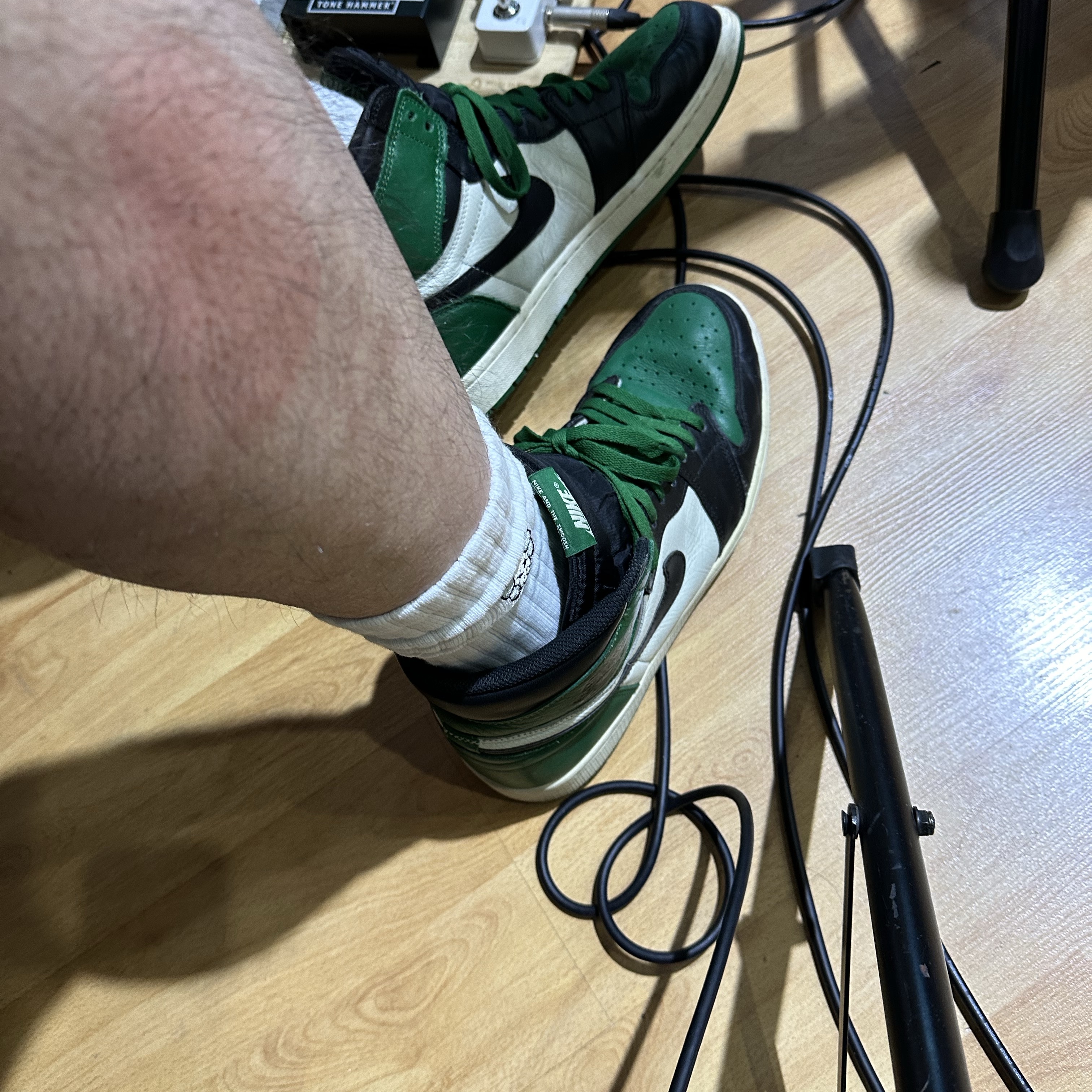 Jordan 1 Retro High OG Pine Green 착용 스타일 - 2