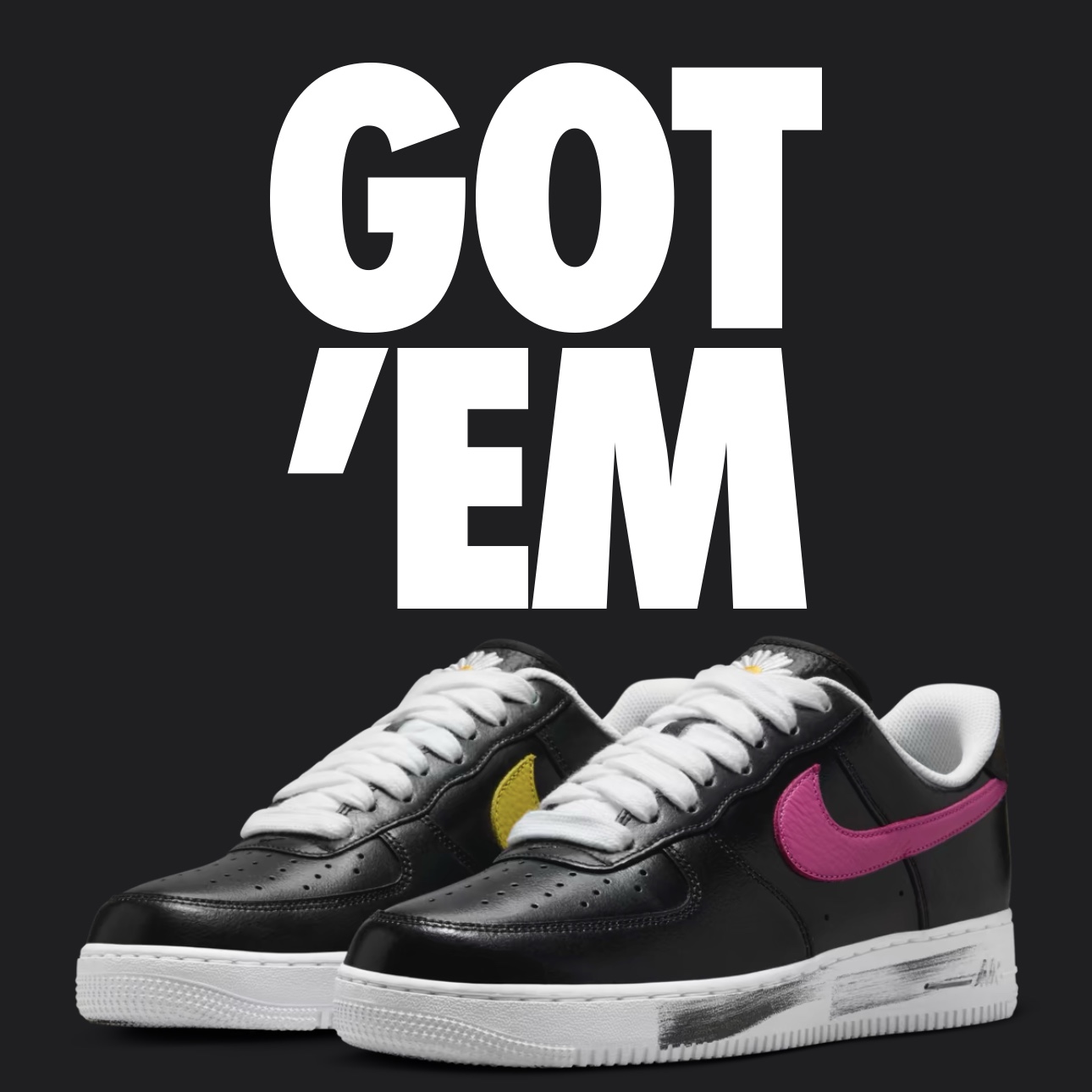 Nike x Peaceminusone Air Force 1 Low Para-Noise 3.0 Black and Multicolor, Nike x Peaceminusone Air Force 1 Low Para-Noise 2.0 착용 스타일 - 1