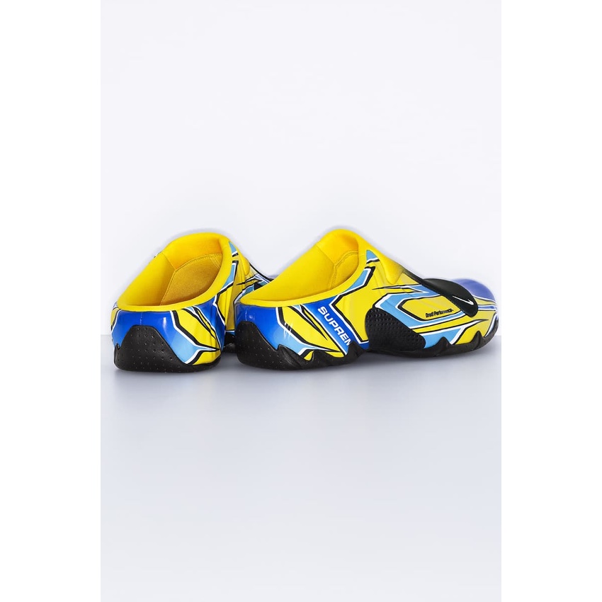 Nike x Supreme Clogposite Green Multi - 24FW, Nike x Supreme Clogposite Blue Multi - 24FW 착용 스타일 - 3