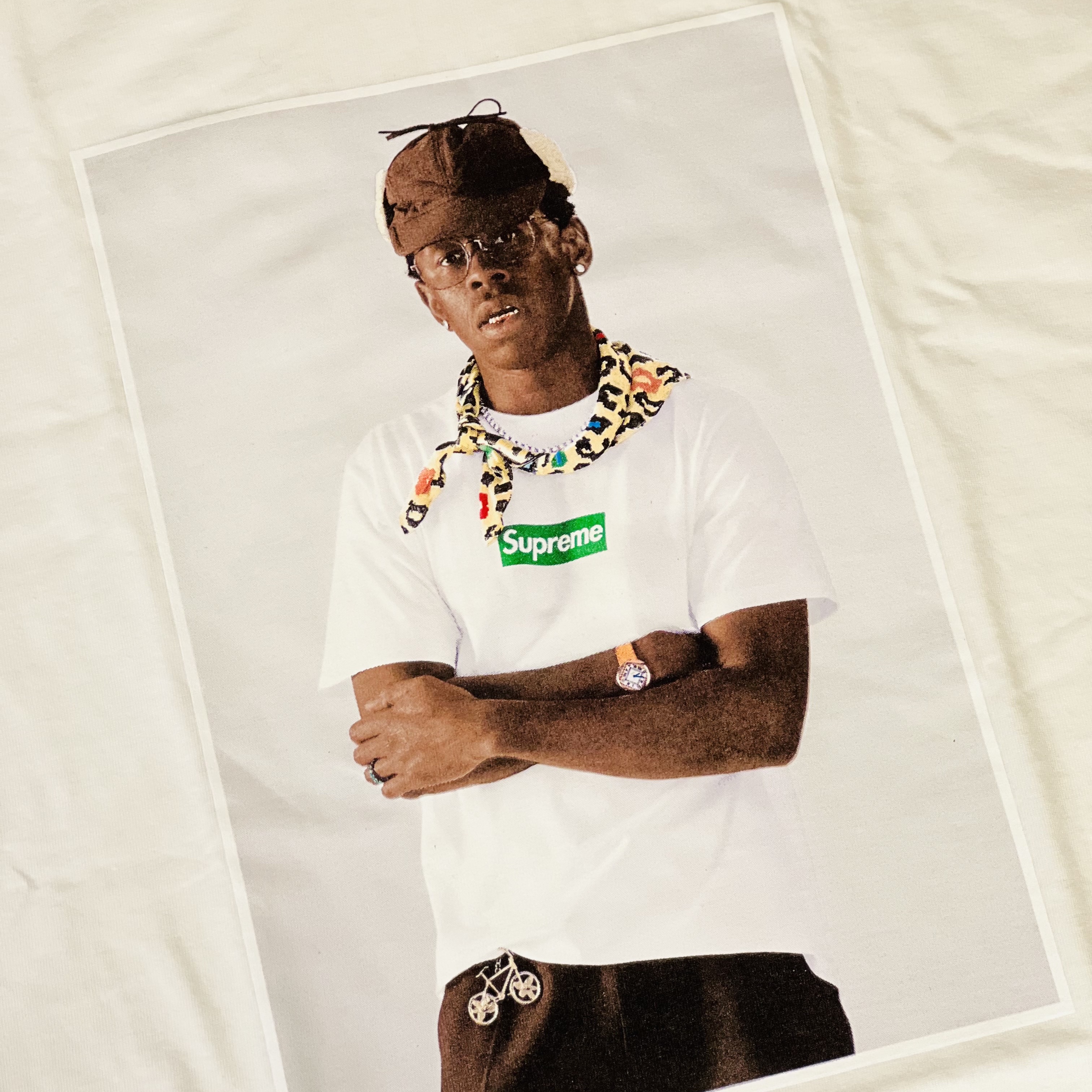 Supreme Tyler The Creator T-Shirt White - 24FW 착용 스타일 - 1